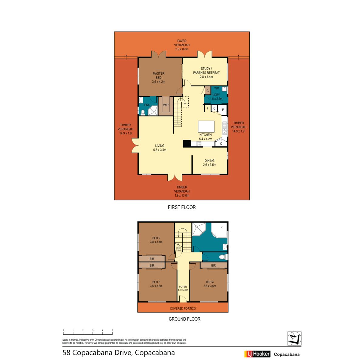 Private Family Home - 5 min Flat Walk to Beach