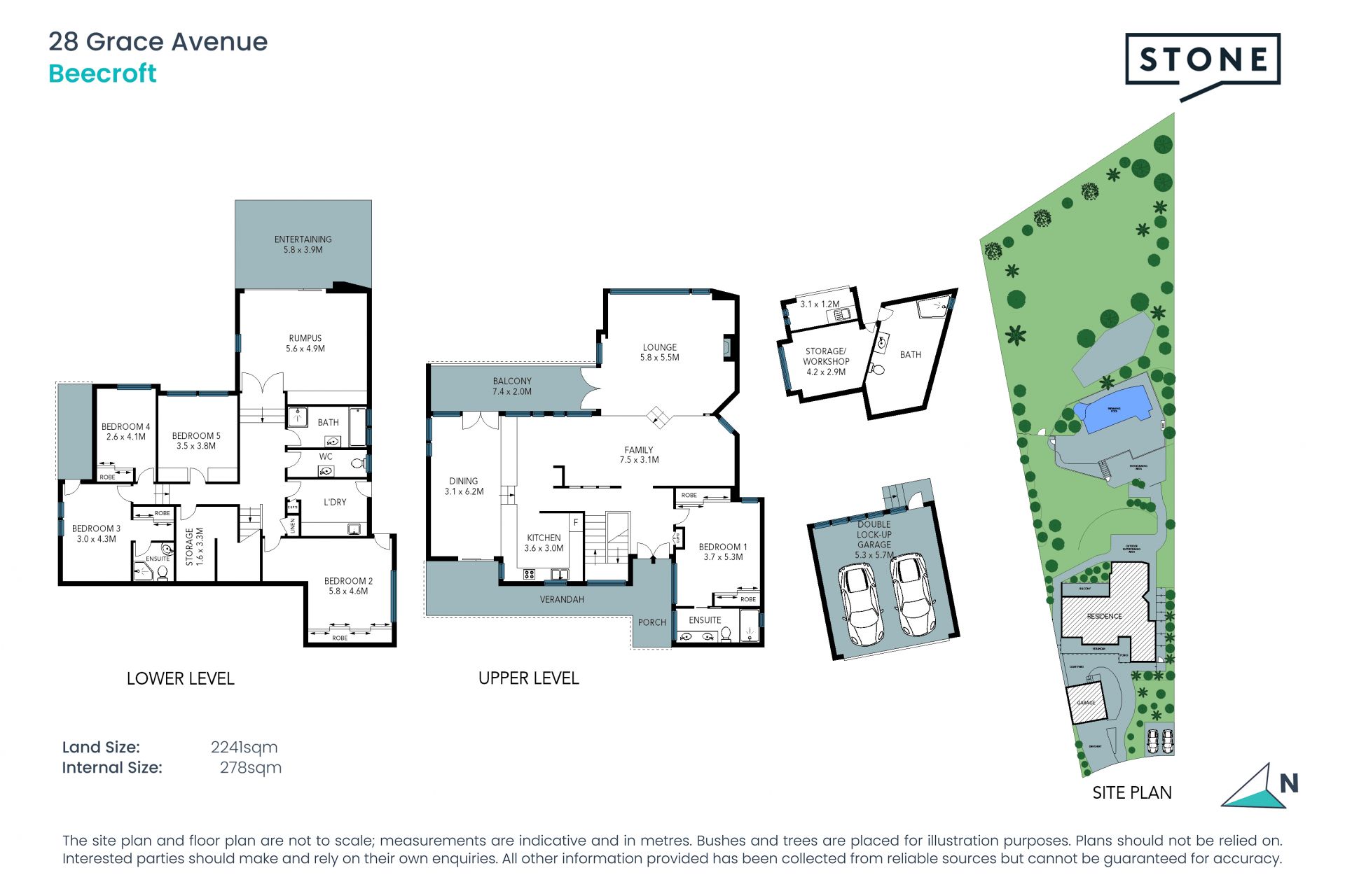 Breathtaking tranquil family resort on park-like 2241sqm