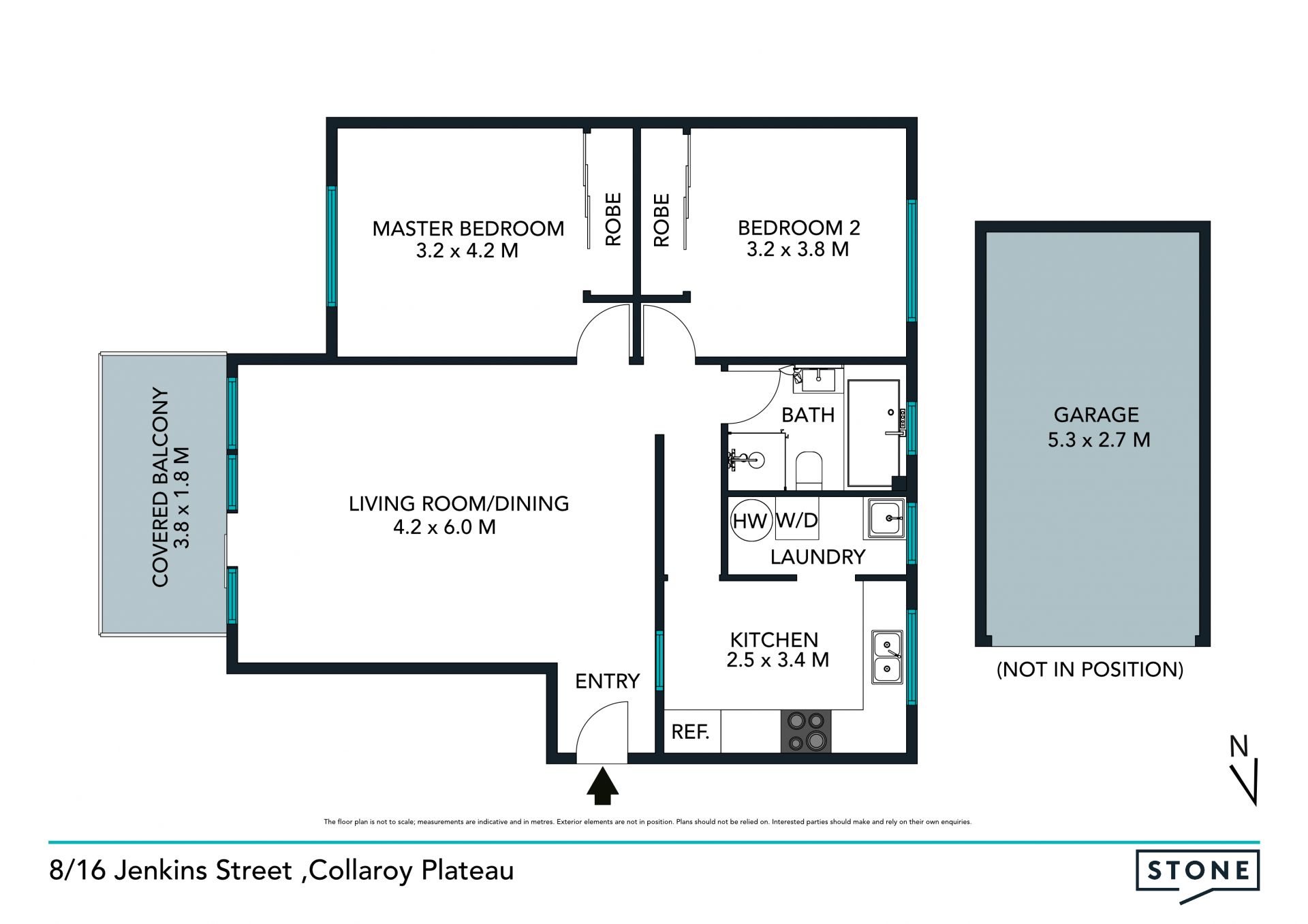 Spacious beachside apartment