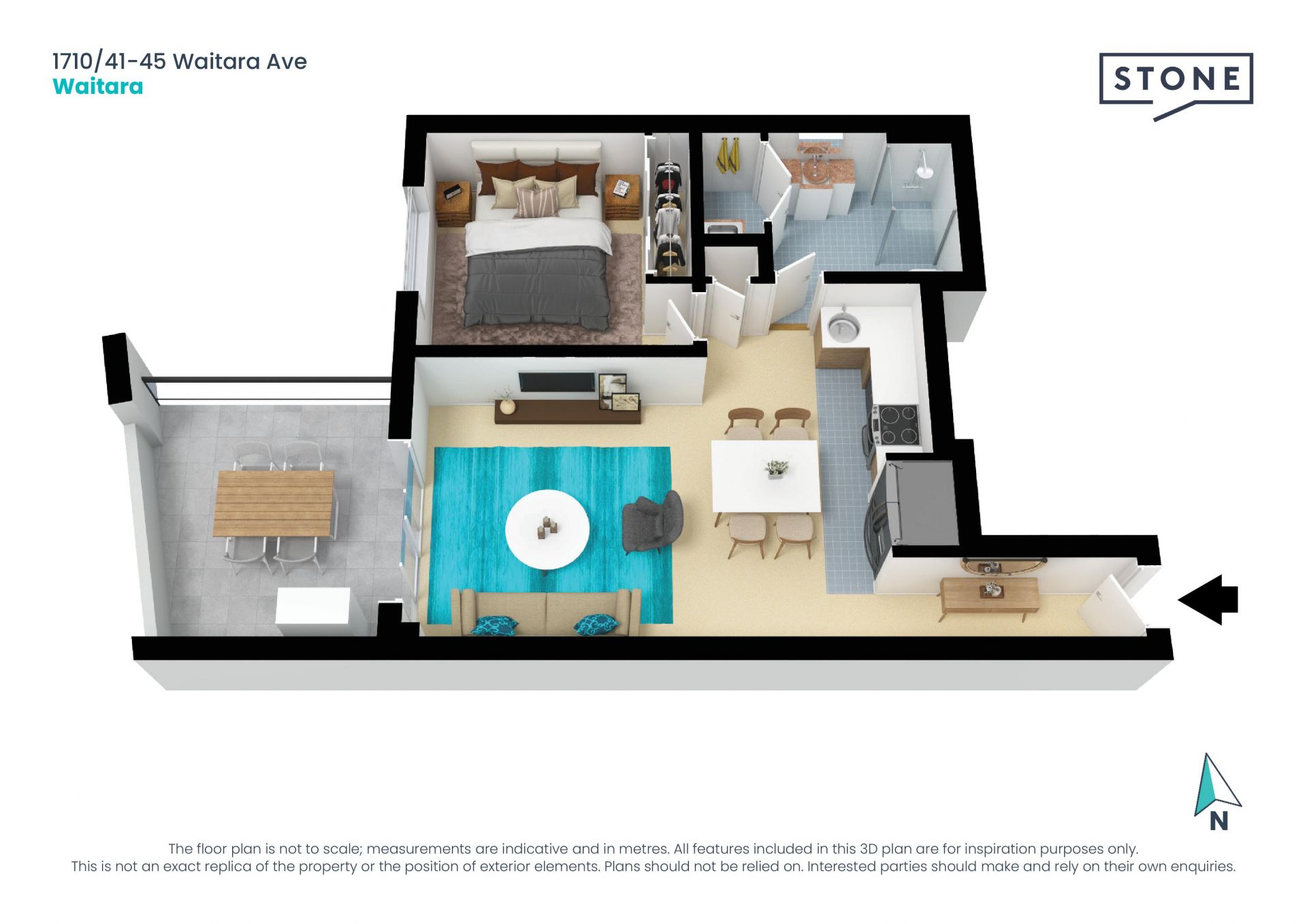 Executive apartment overlooking Mark Taylor Oval