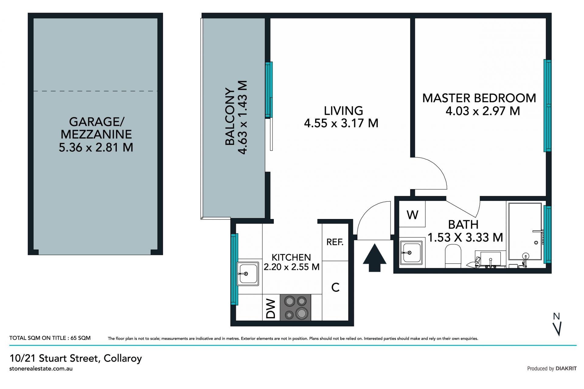 Perfect partly furnished one bedroom apartment with ocean views