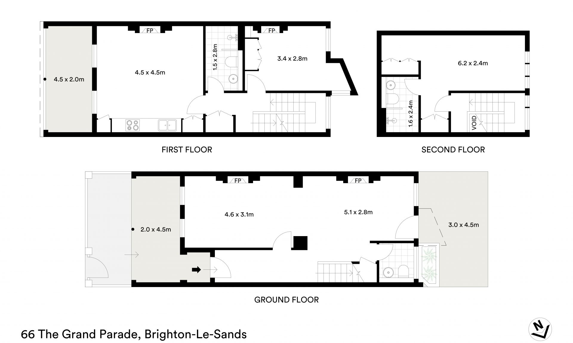 Rare Commercial Terrace - Plus Two Bedroom Residence