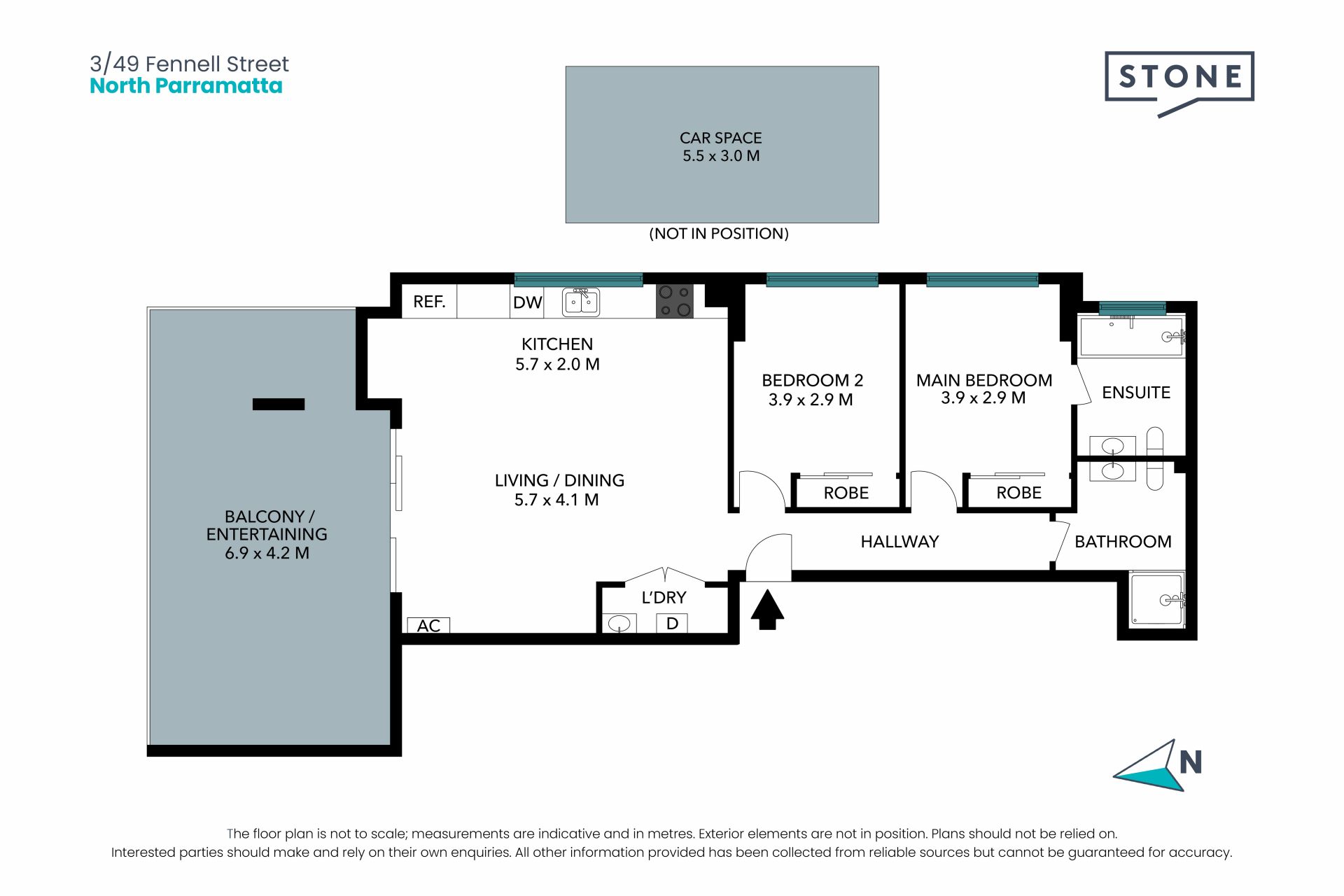 Modern Two Bedroom Unit in Sought after Locale