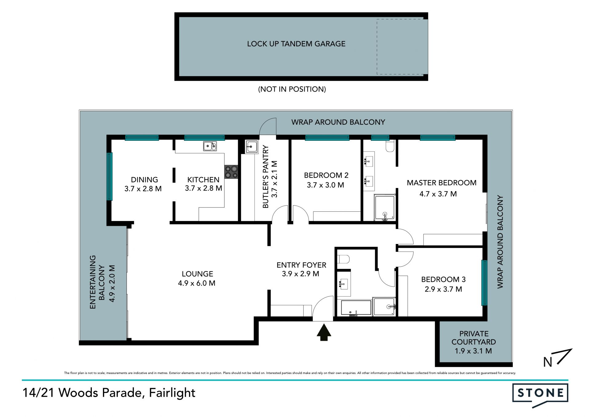 Sub penthouse with 270-degree views