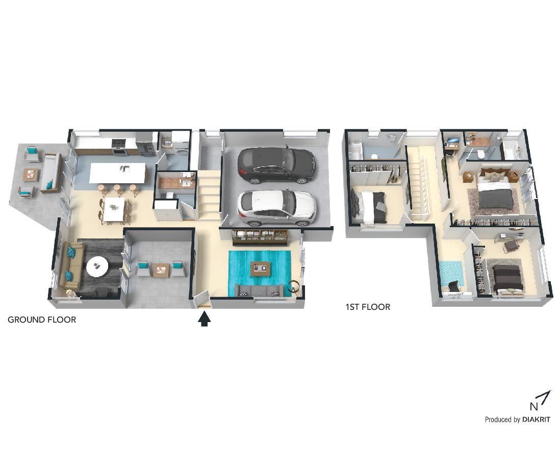 Freestanding designer townhome