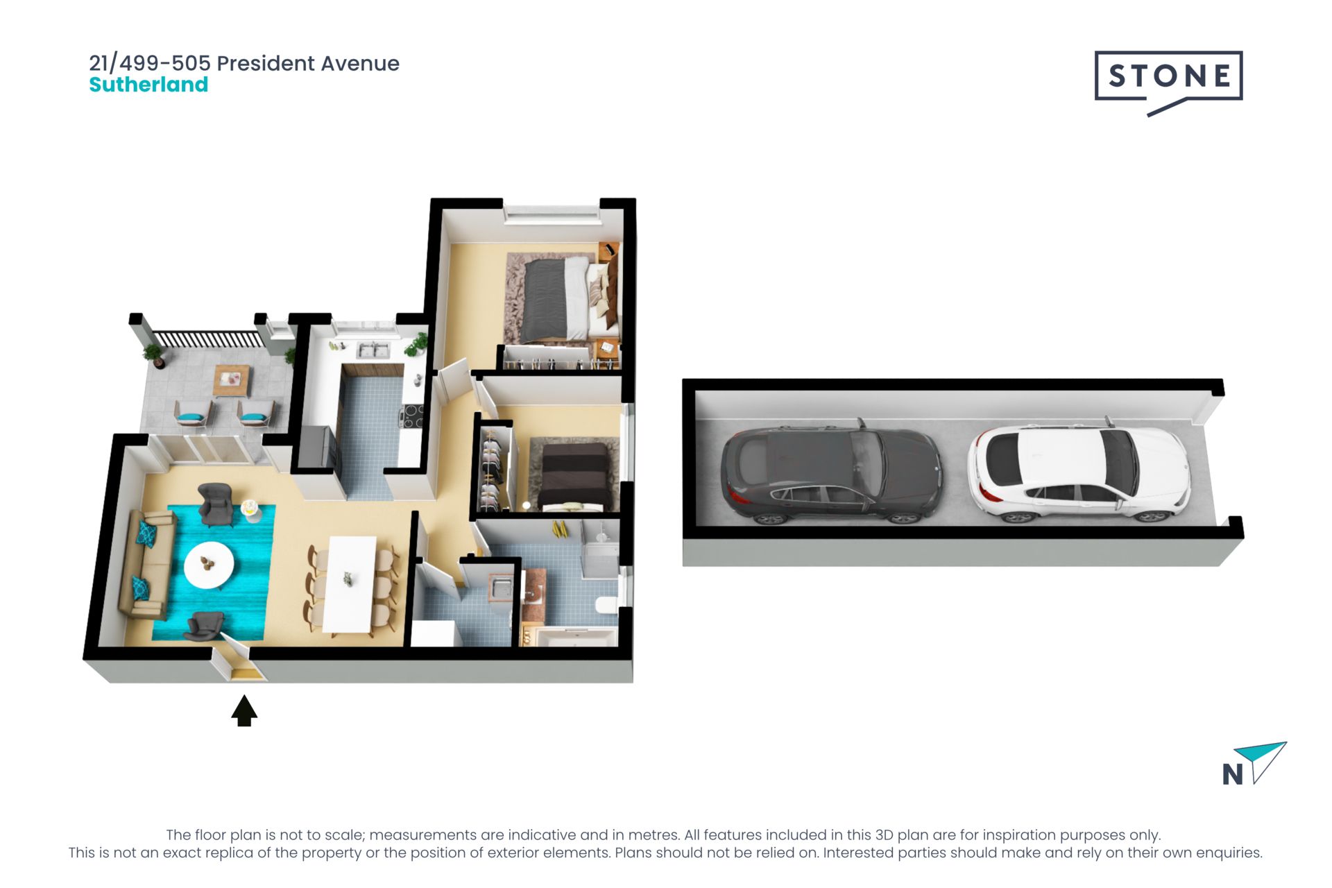 Double brick apartment in highly convenient locale