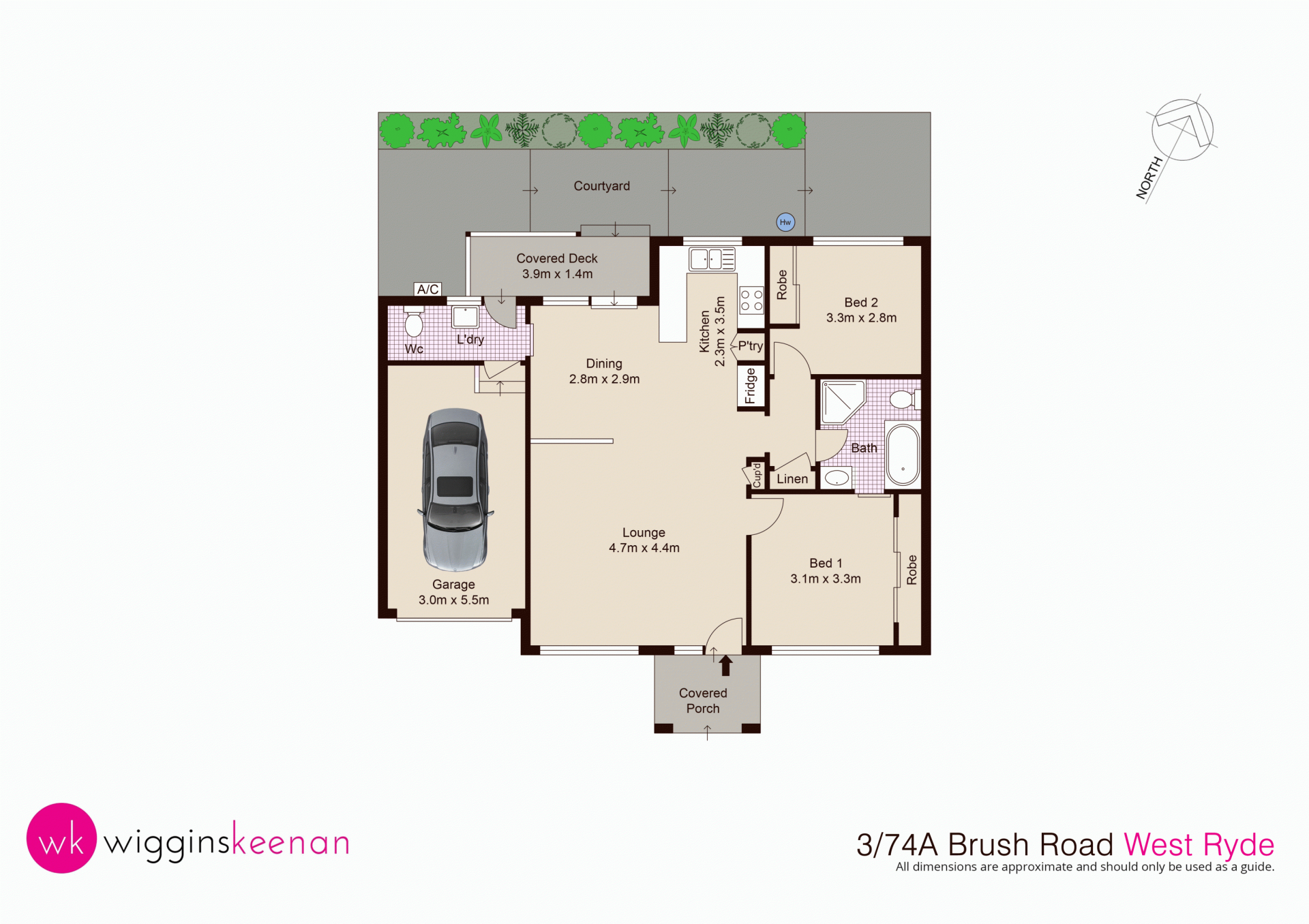 Private, quiet and pet friendly villa in small complex of only four