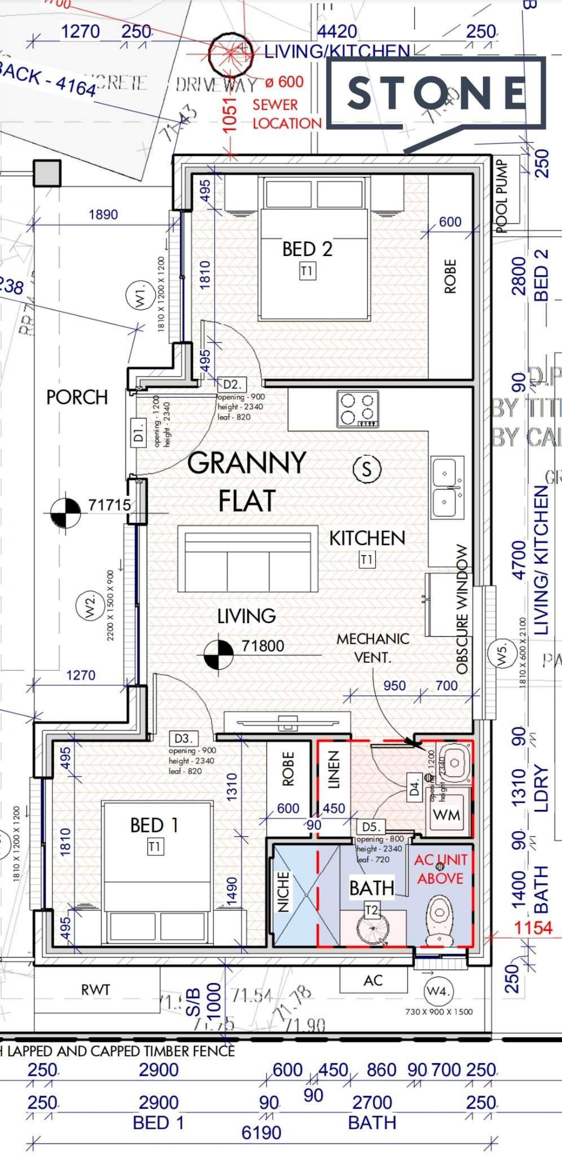 2-Bedroom Granny Flat with Private Entry & Driveway Parking with its own address in Kellyville