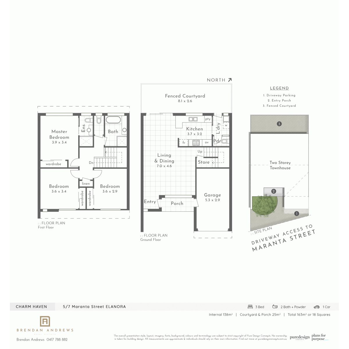 Boutique townhouse with great potential to update