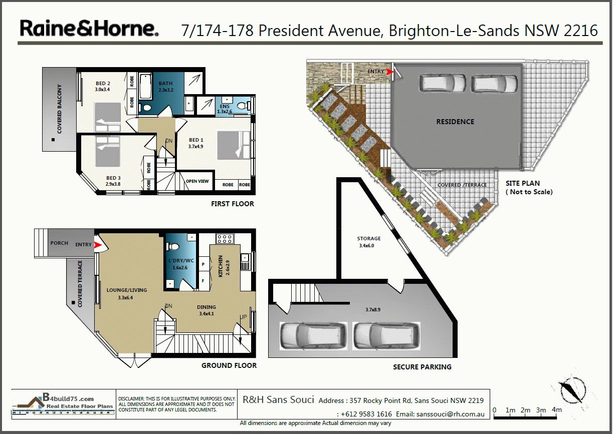 Privately Positioned Rear Townhome