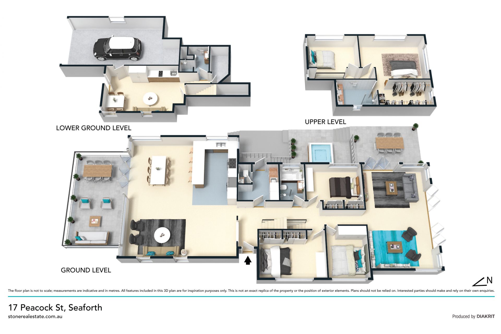 Family living combining space, beauty and style