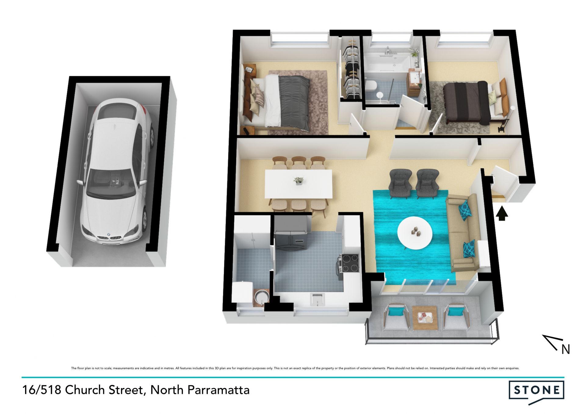 Freshly Renovated Two Bedroom Unit!