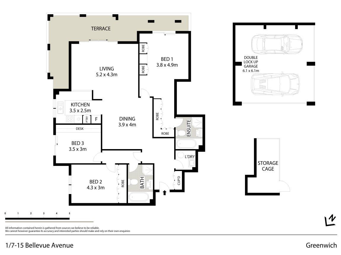 Spacious 3 Bedroom Garden Apartment