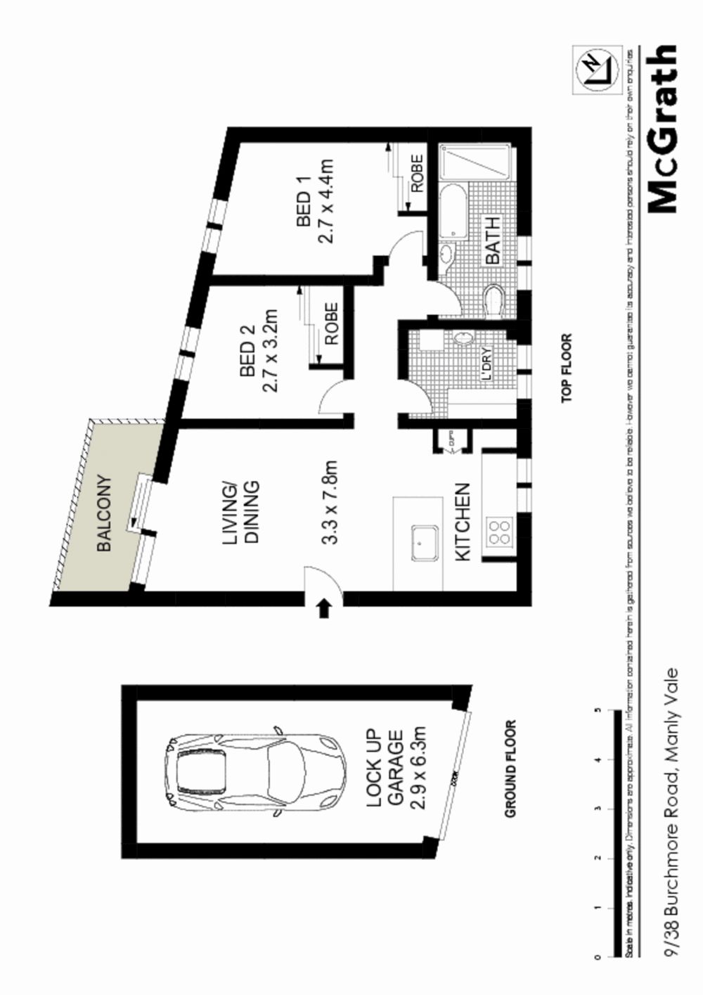 Renovated top floor apartment with no common walls
