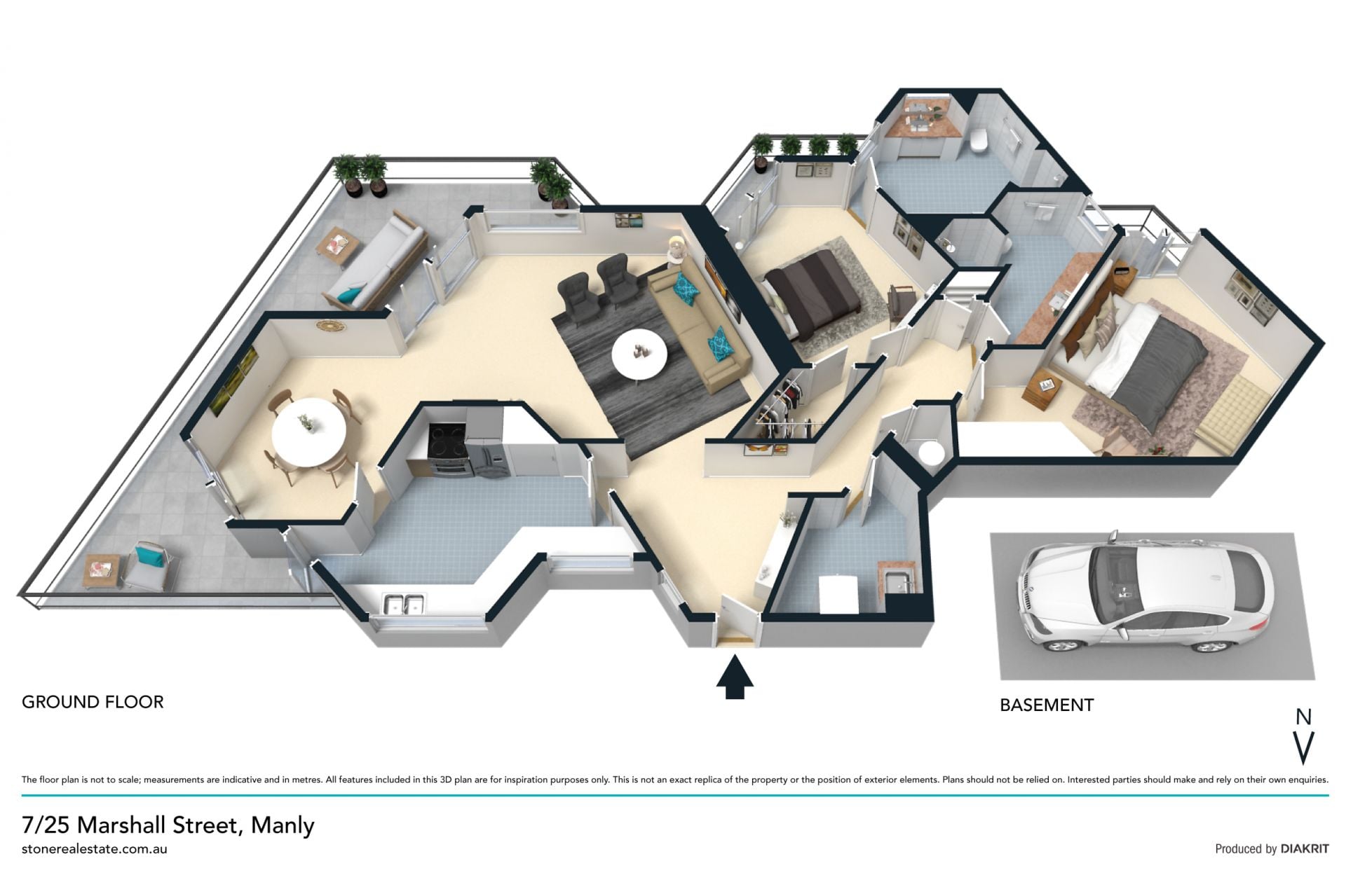 Contemporary lifestyle, ocean views