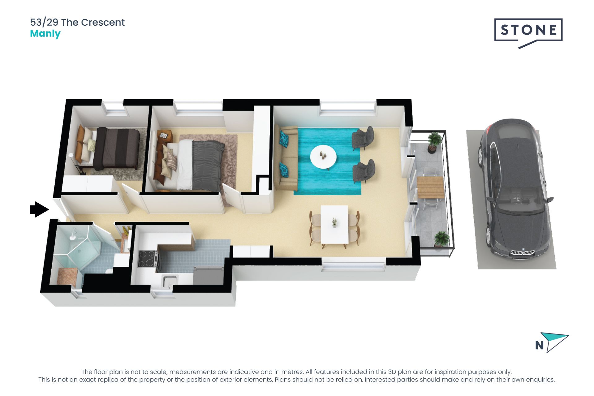 Harbourfront luxury apartment with stunning views