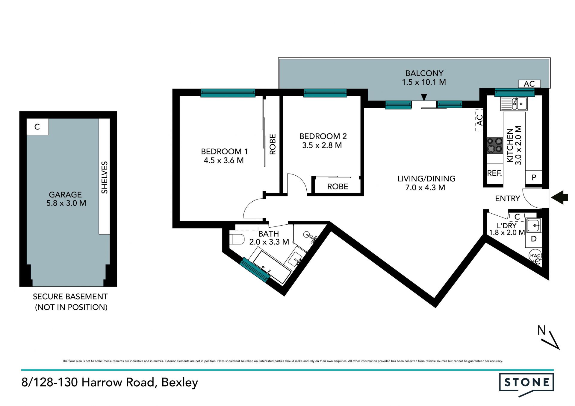 Boutique contemporary unit within moments to Rockdale Train Station