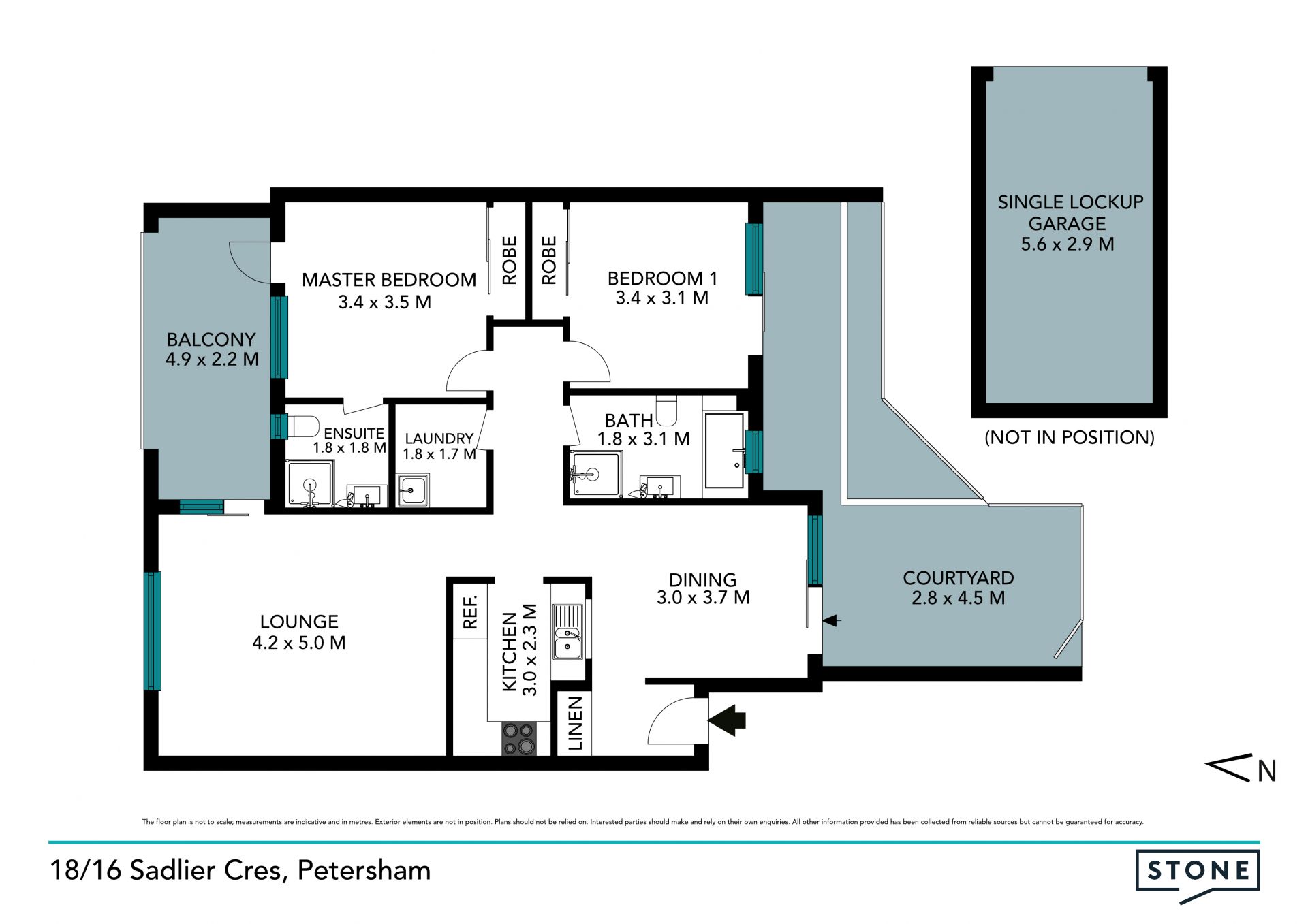 Courtyard security apartment near Petersham station