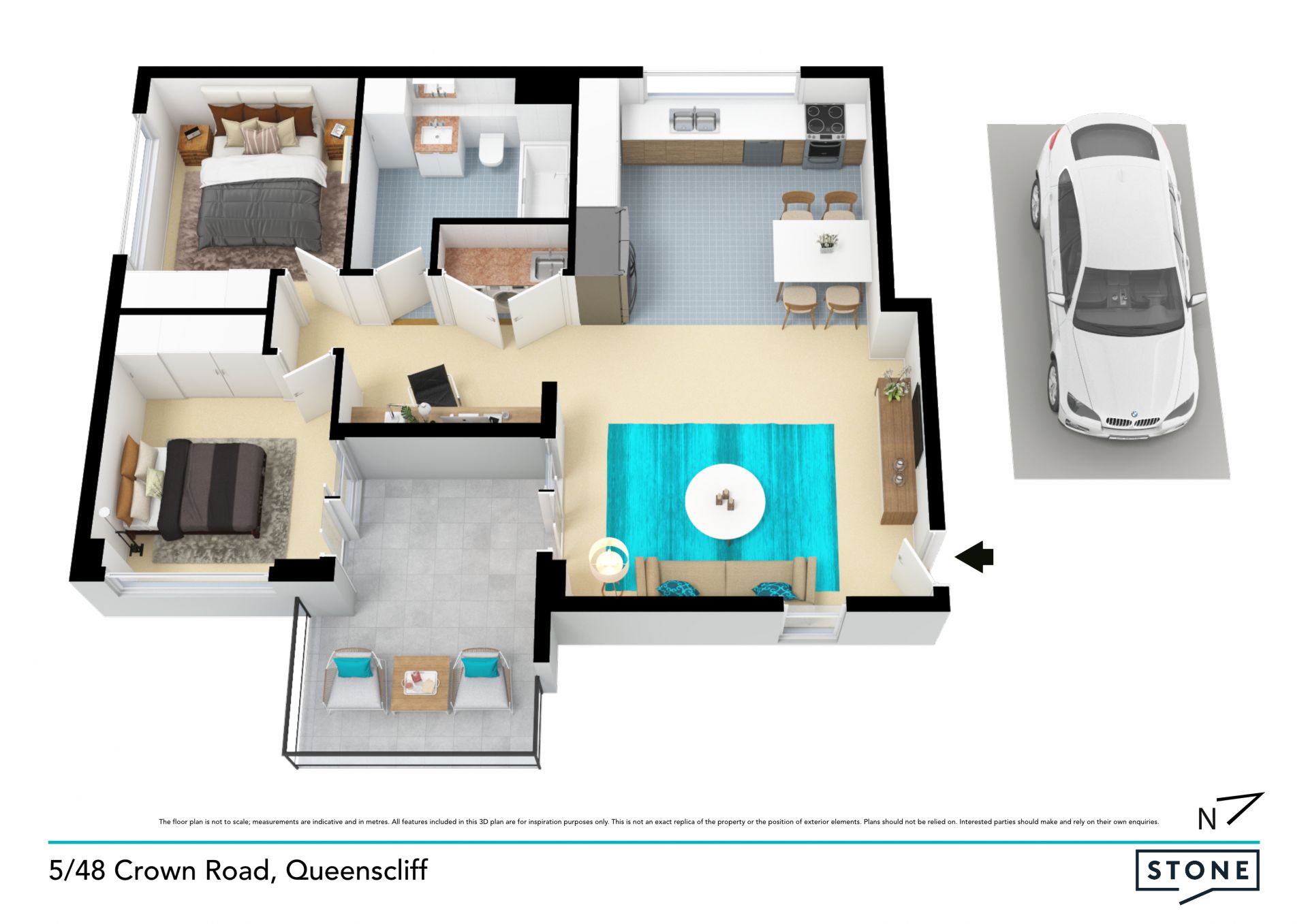 Elite luxury apartment in prime beachside address