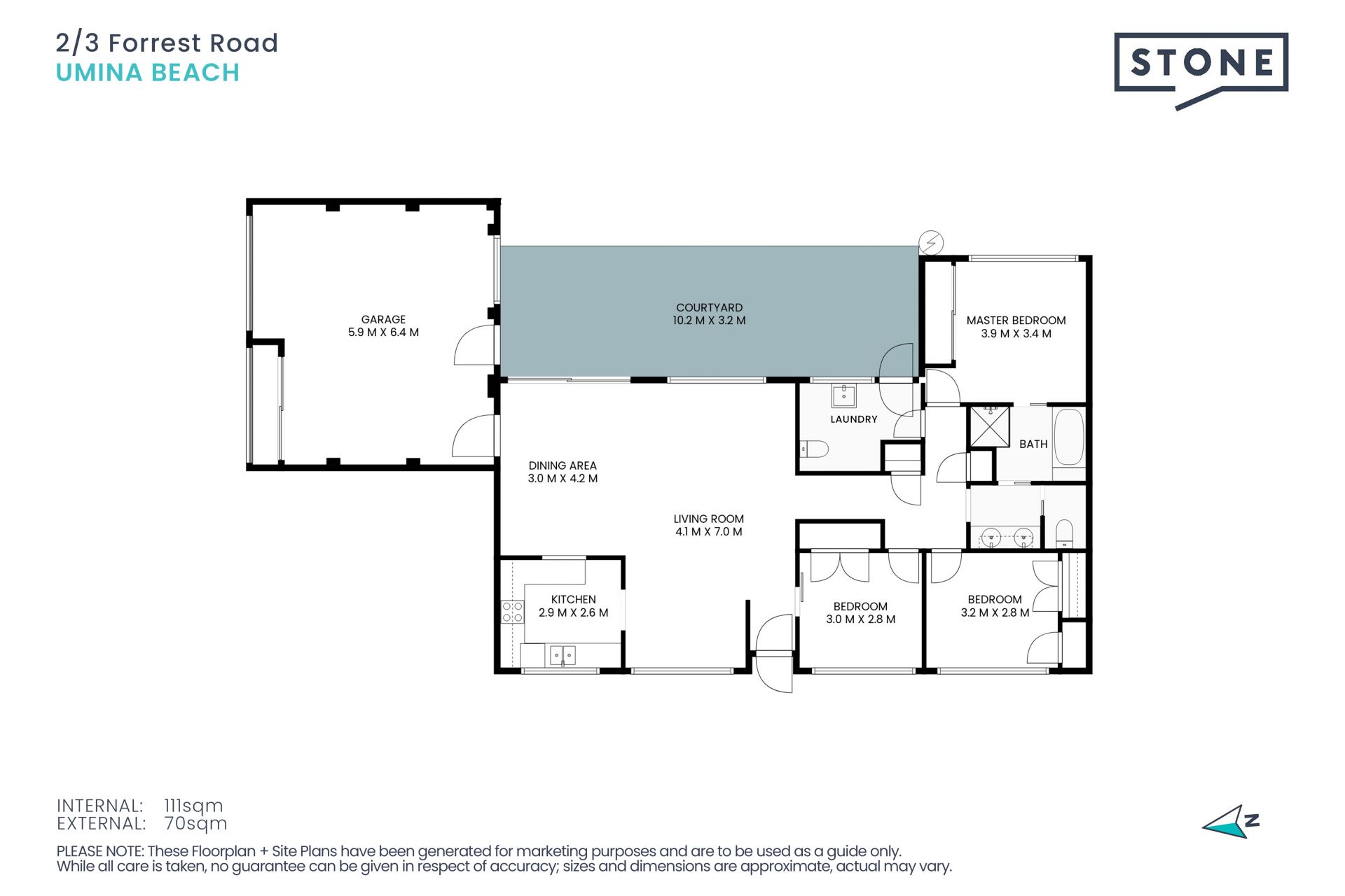 Over sized 3 bedroom Villa in the Heart of Umina Beach