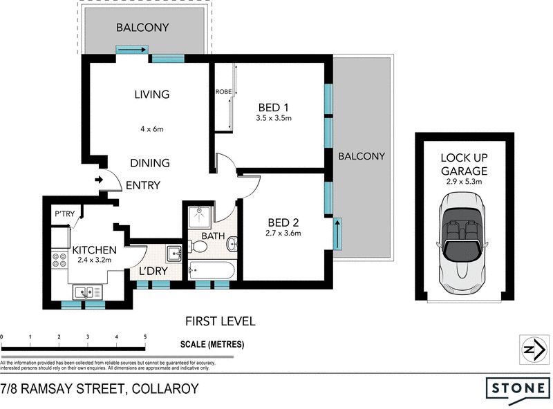 Boutique apartment with just one common wall