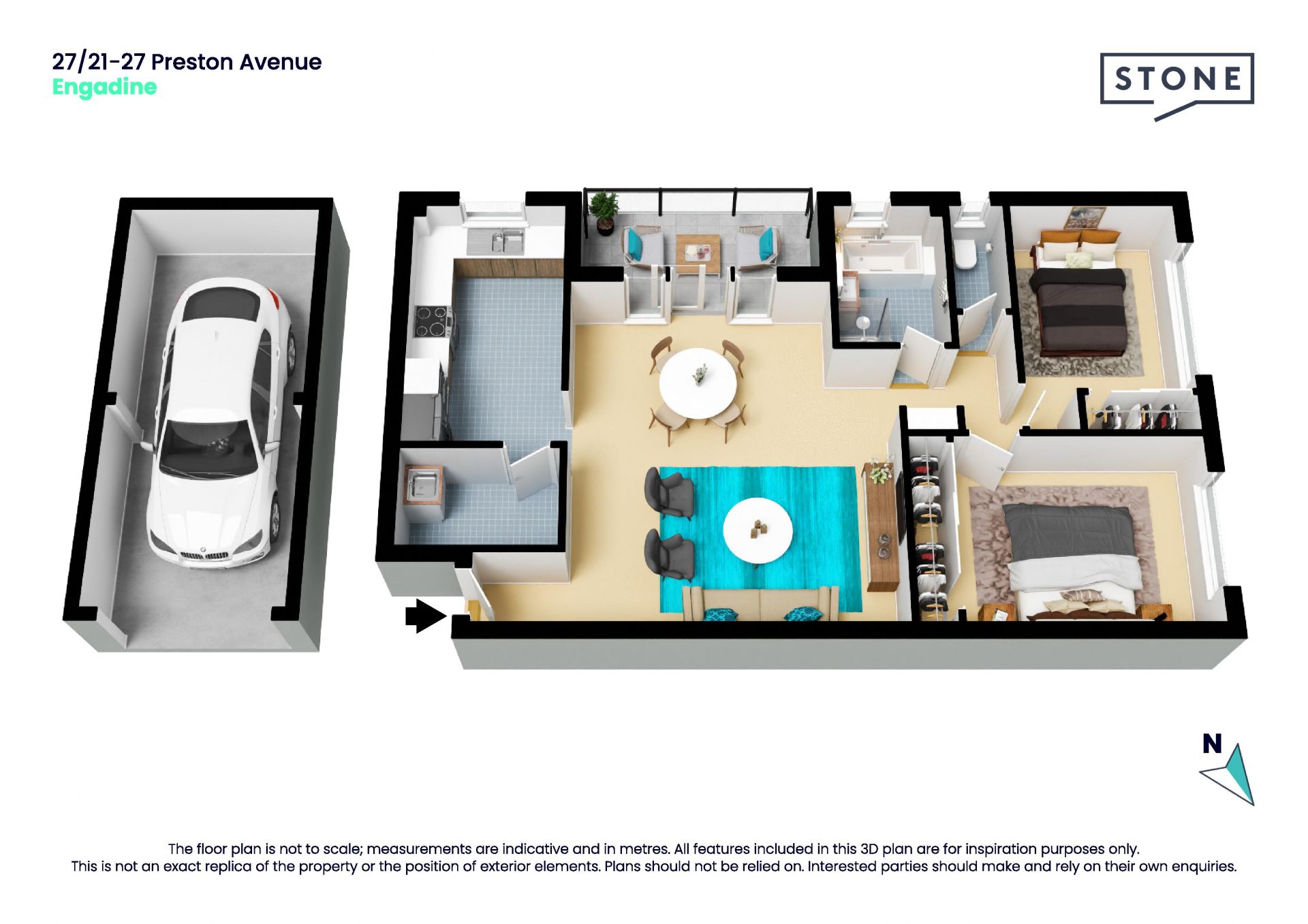 Top floor apartment promising carefree lifestyle
