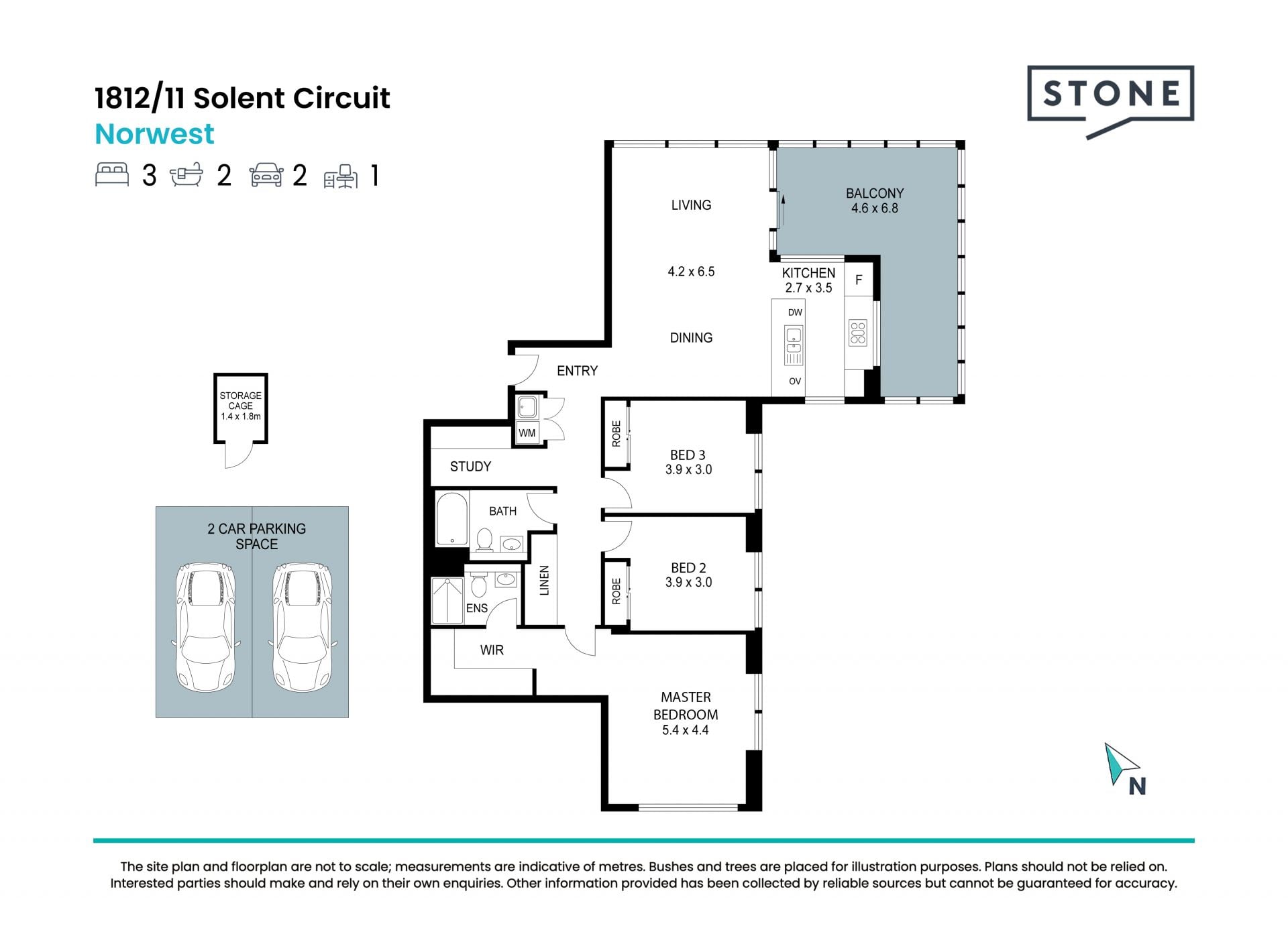 Rare winter garden sub-penthouse at 'Esplanade' Norwest - Crestwood Public zoned