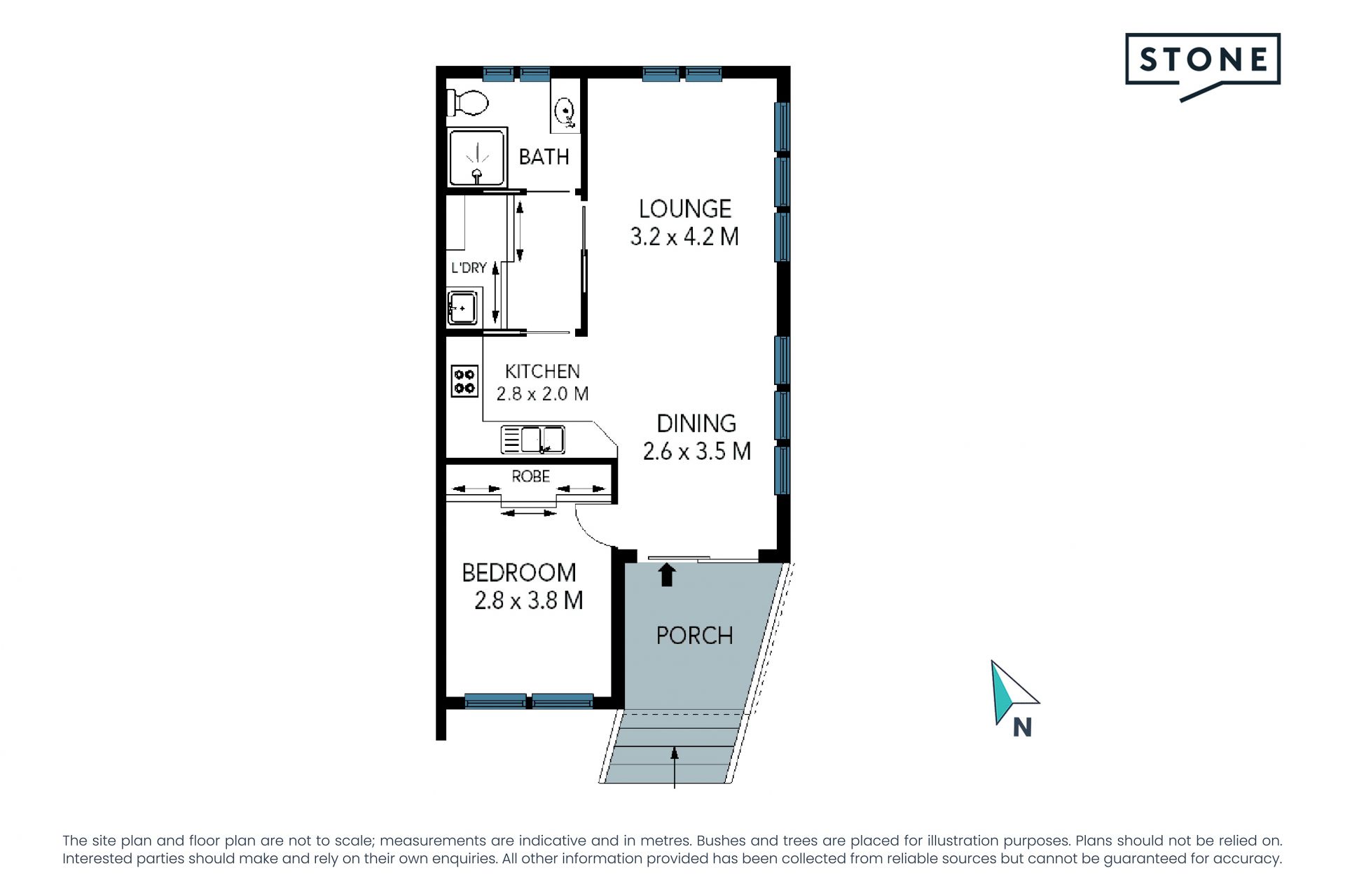 Duplex Styled One Bedroom Home