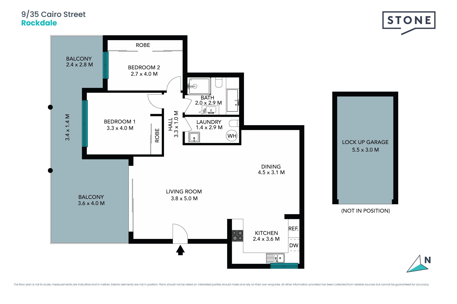 Oversized apartment, huge balcony