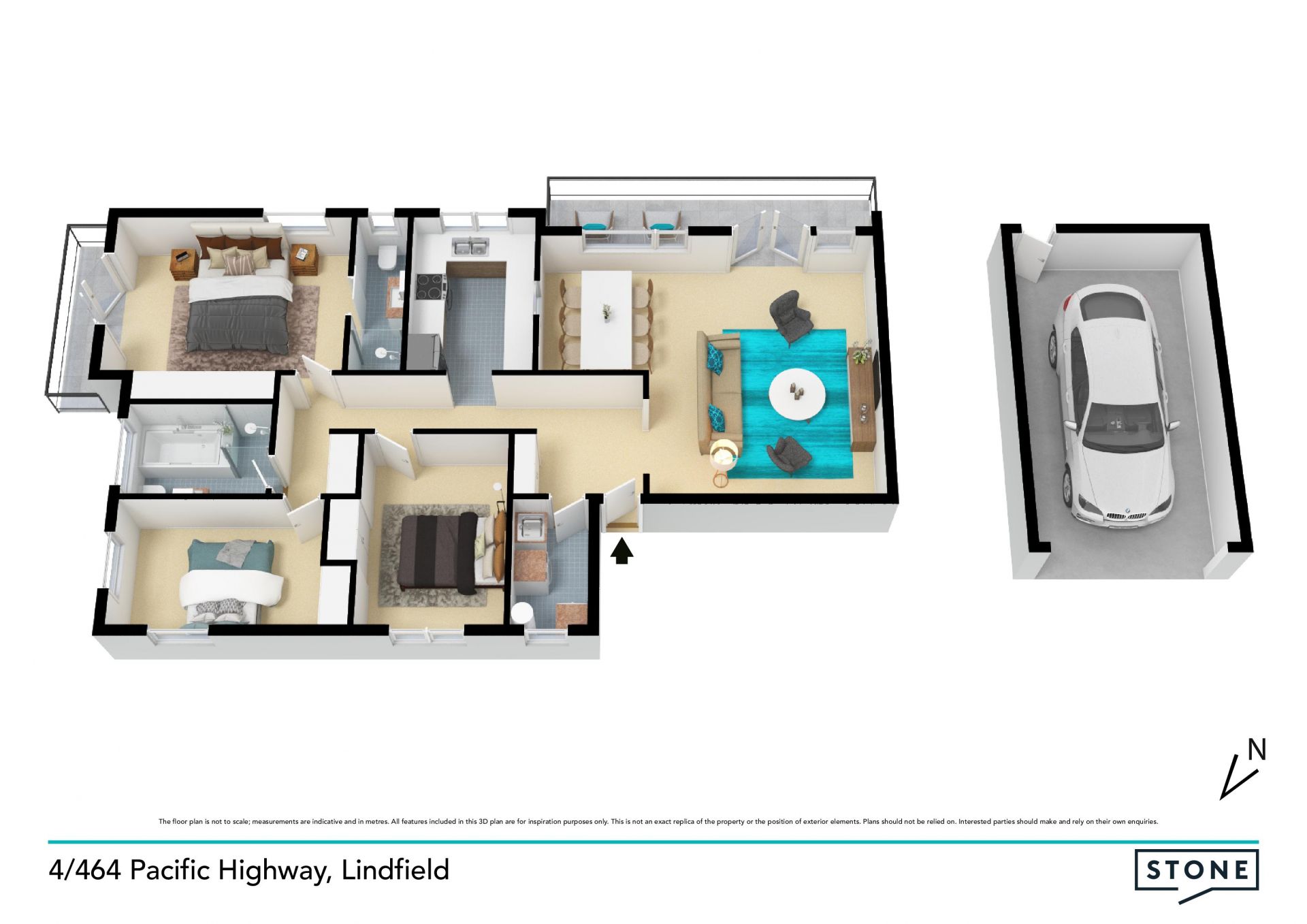 Spacious lifestyle apartment in a central address