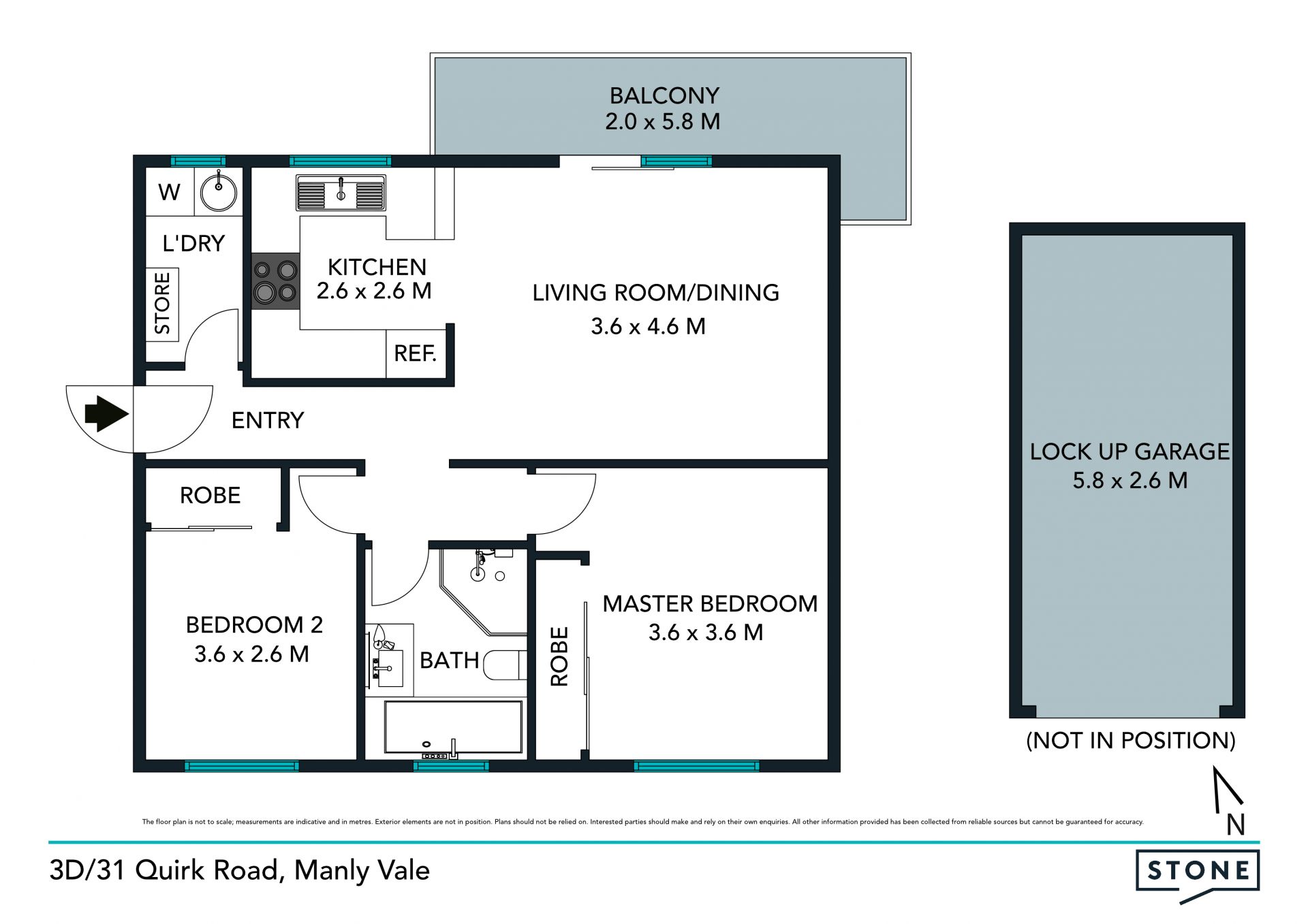 Contemporary apartment in quiet but central location