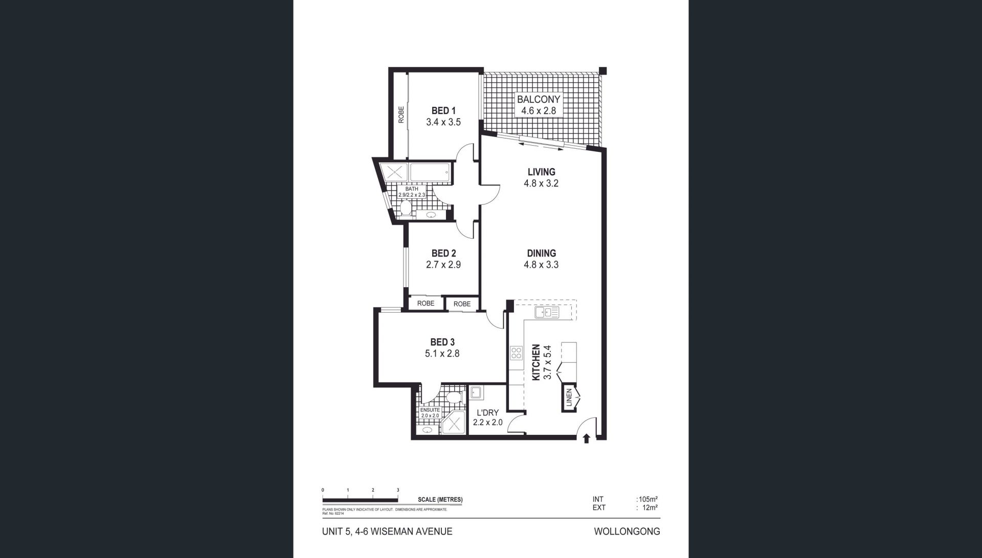 Spacious apartment, cul de sac location