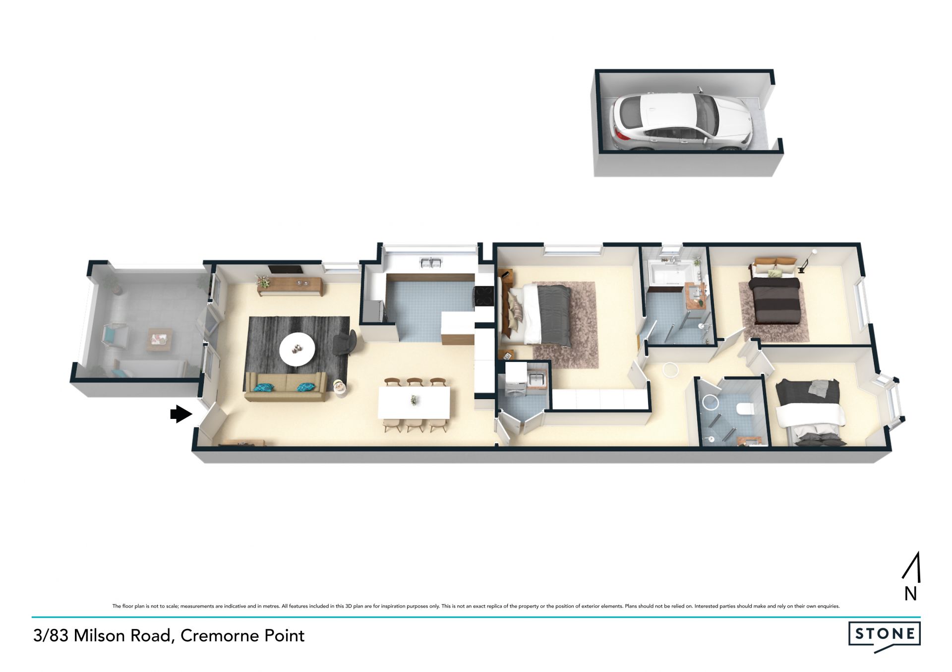 Elegant and spacious, with Harbour Bridge views