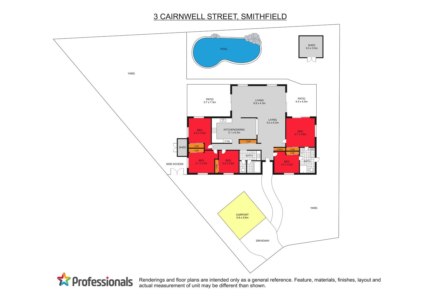 Large Home, Large Block with Pool !