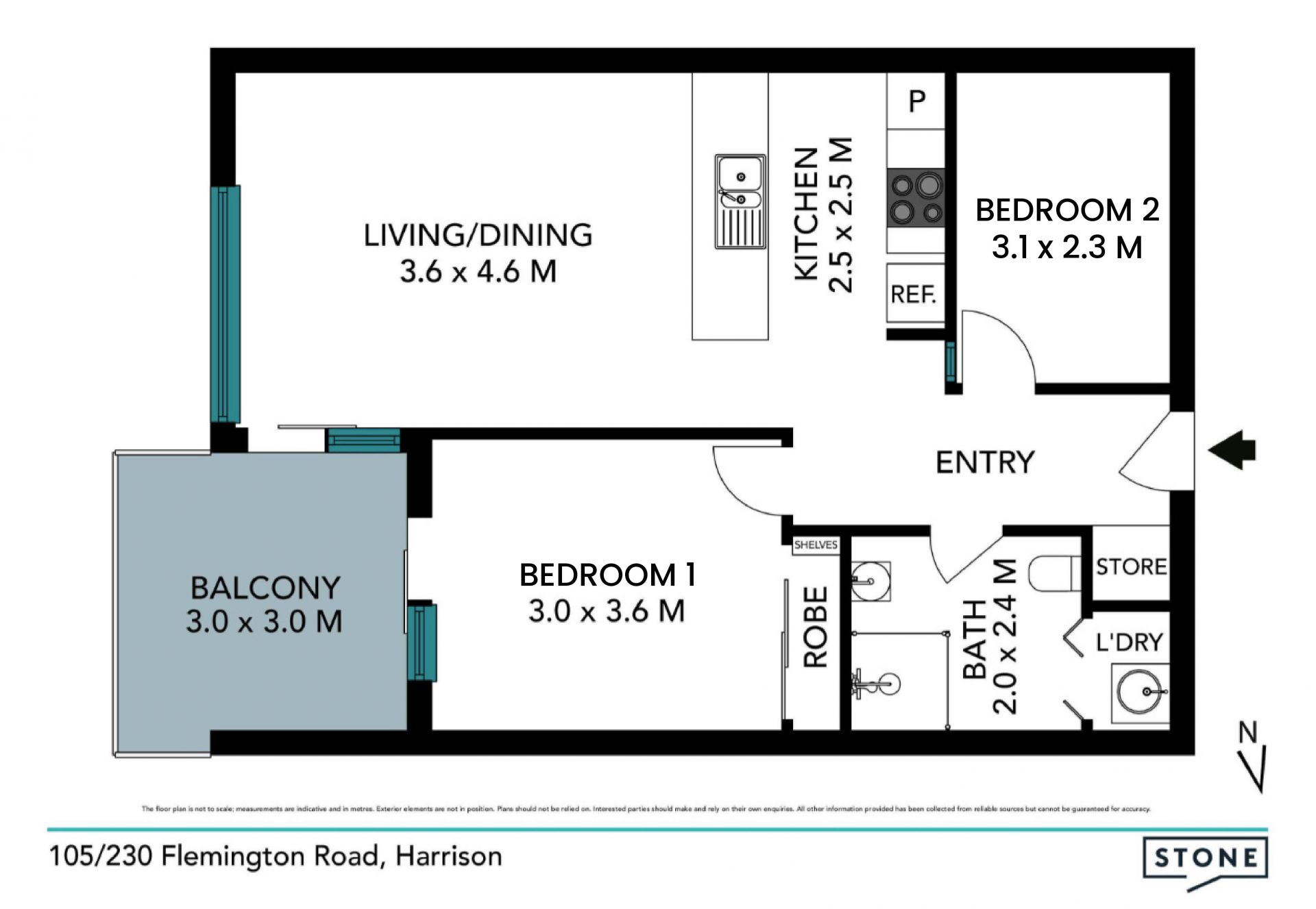 Modern charm with open-plan layout and functionality.