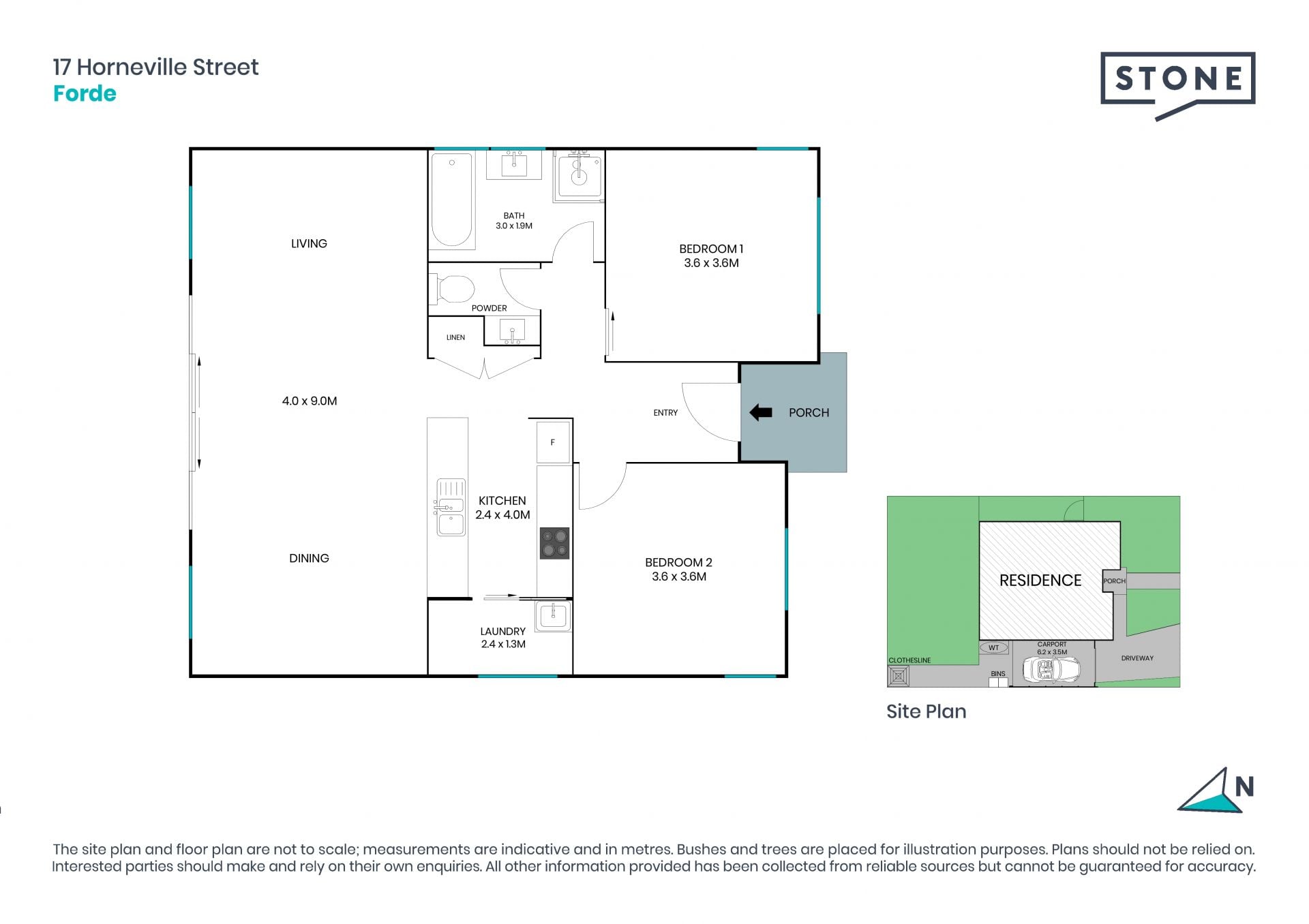 A stylish 2-bedroom North-facing residence with high ceilings and a large backyard.
