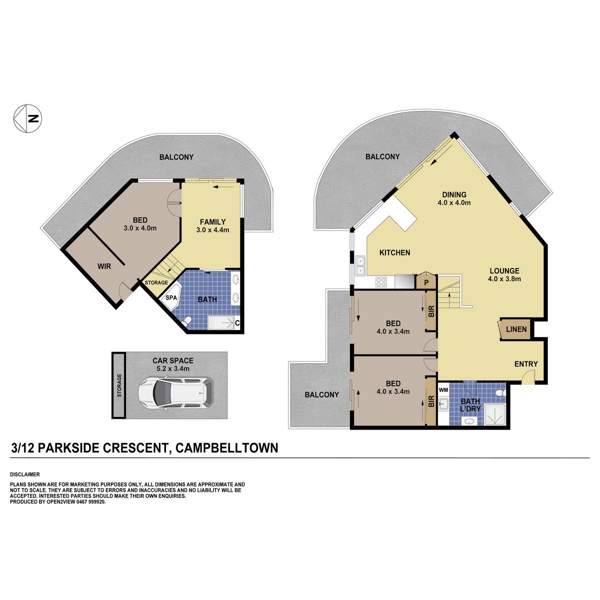 Park Central Split Level Apartment