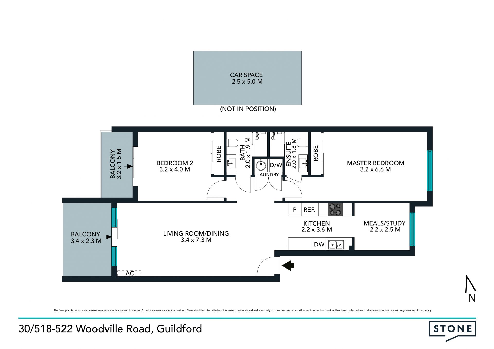 Stylish two bedroom in a convenient location