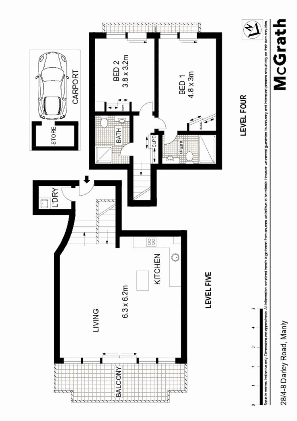 Top floor security apartment in the heart of Manly
