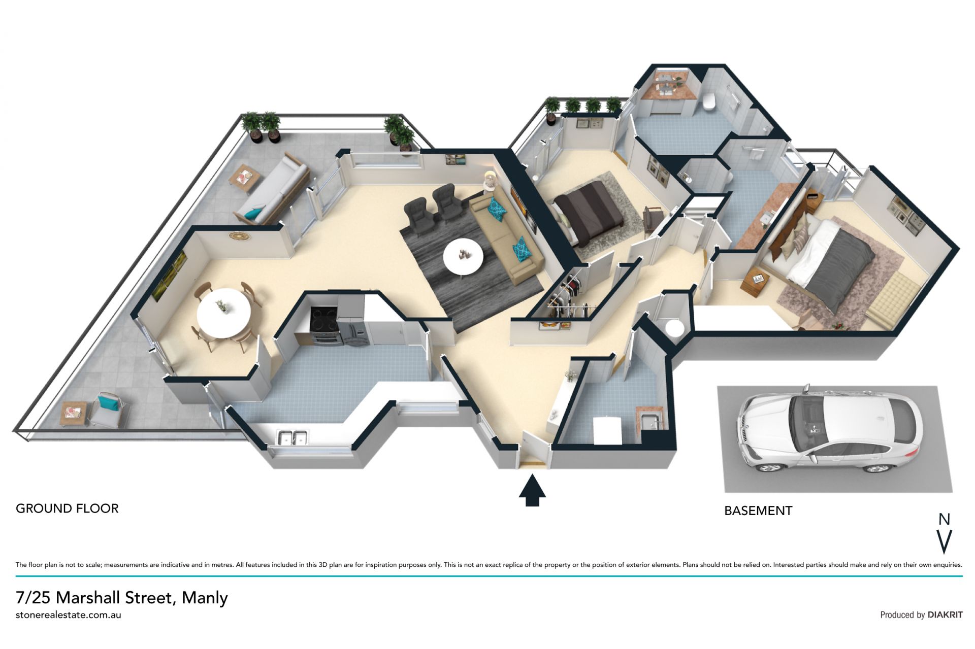 Contemporary lifestyle, ocean views