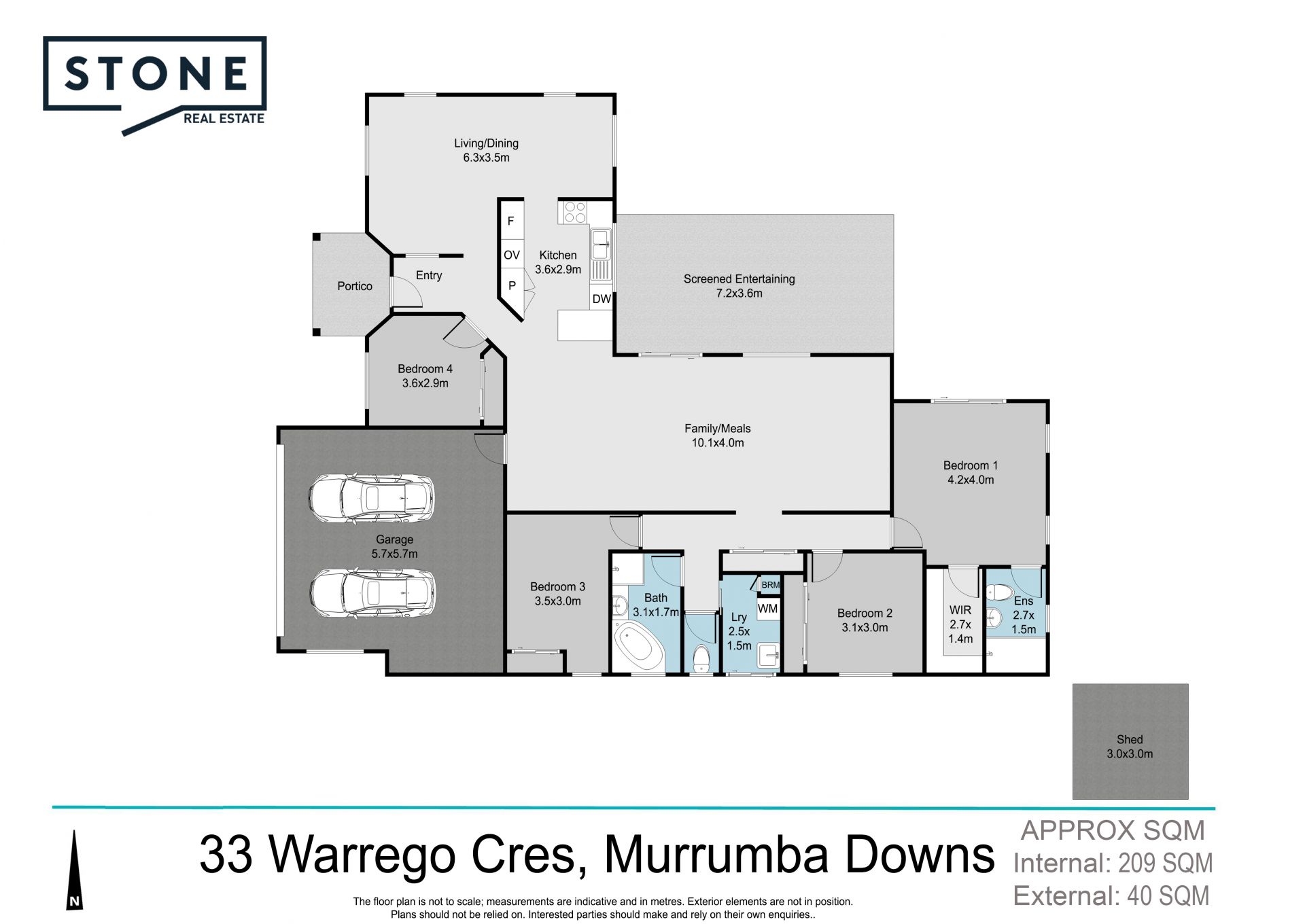 800m2 Block! River Walks!