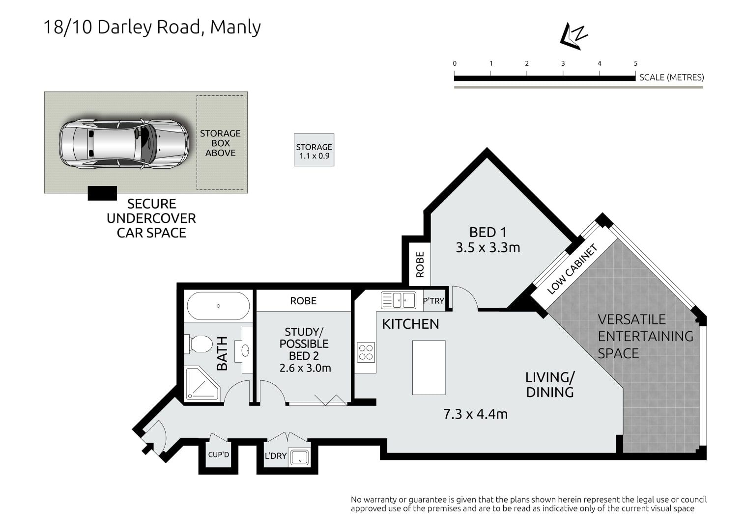 Fully Furnished modern elegance in central Manly