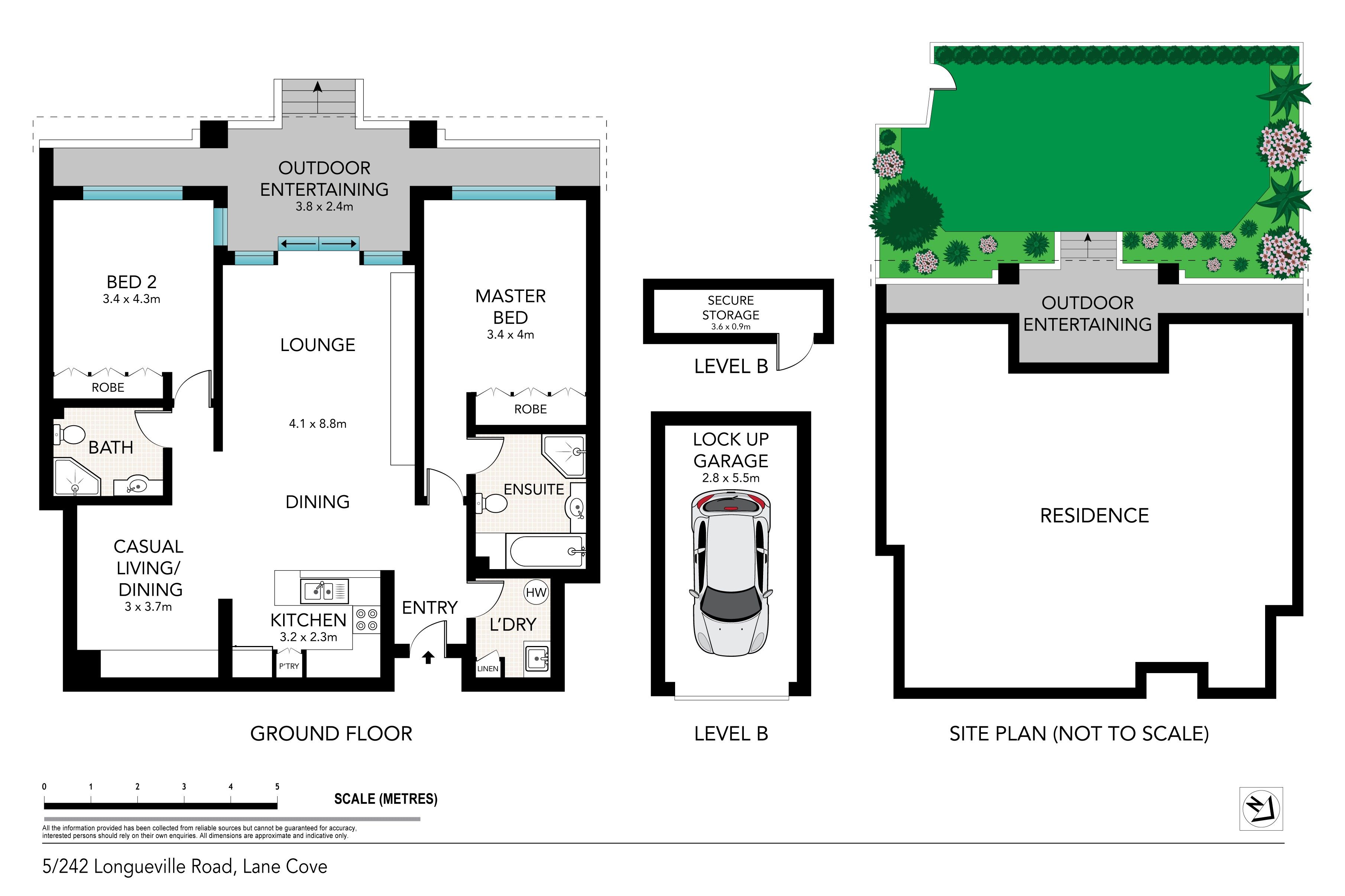 Garden apartment in boutique block