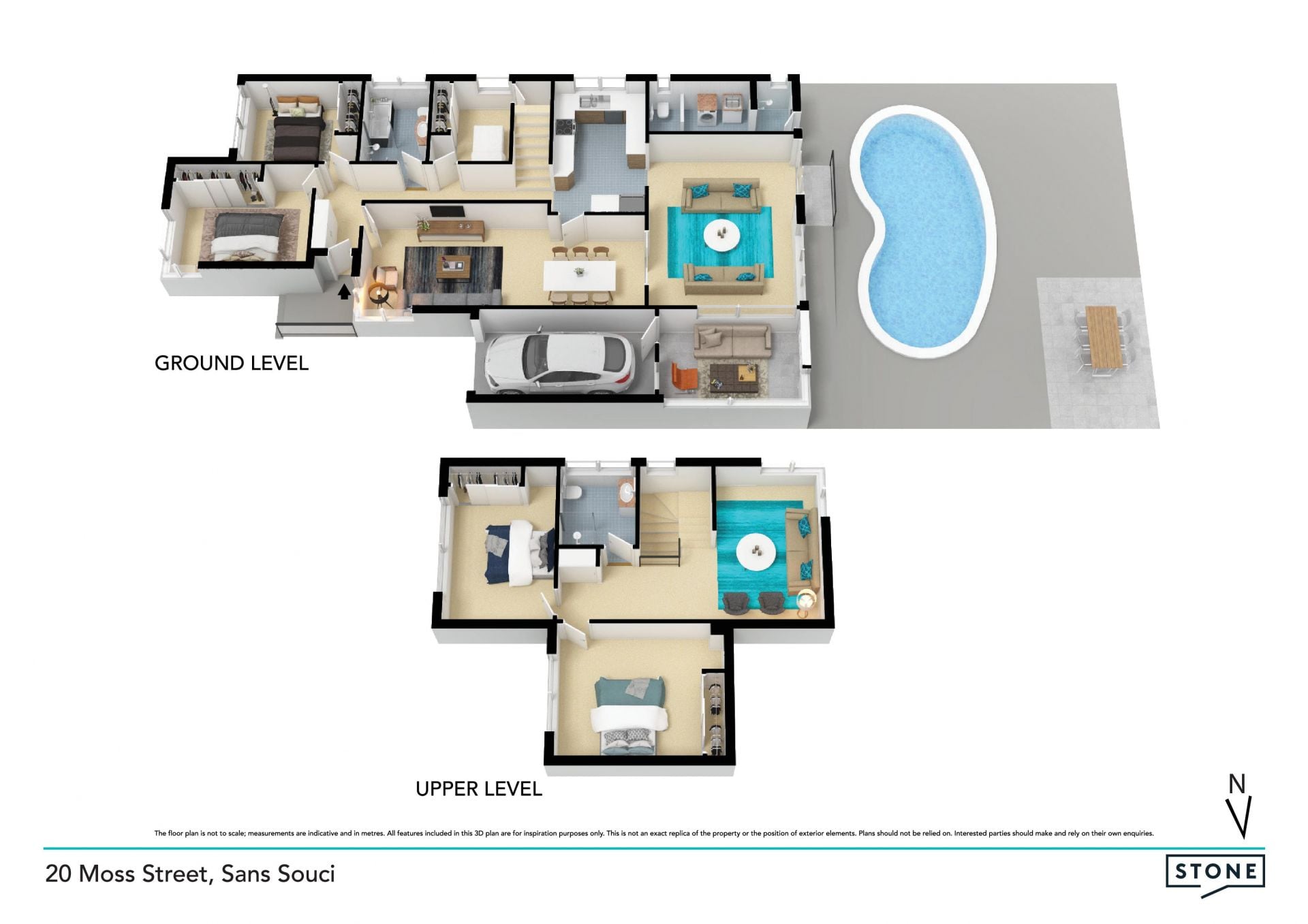 Parkside oasis with pool in prime beachside locale
