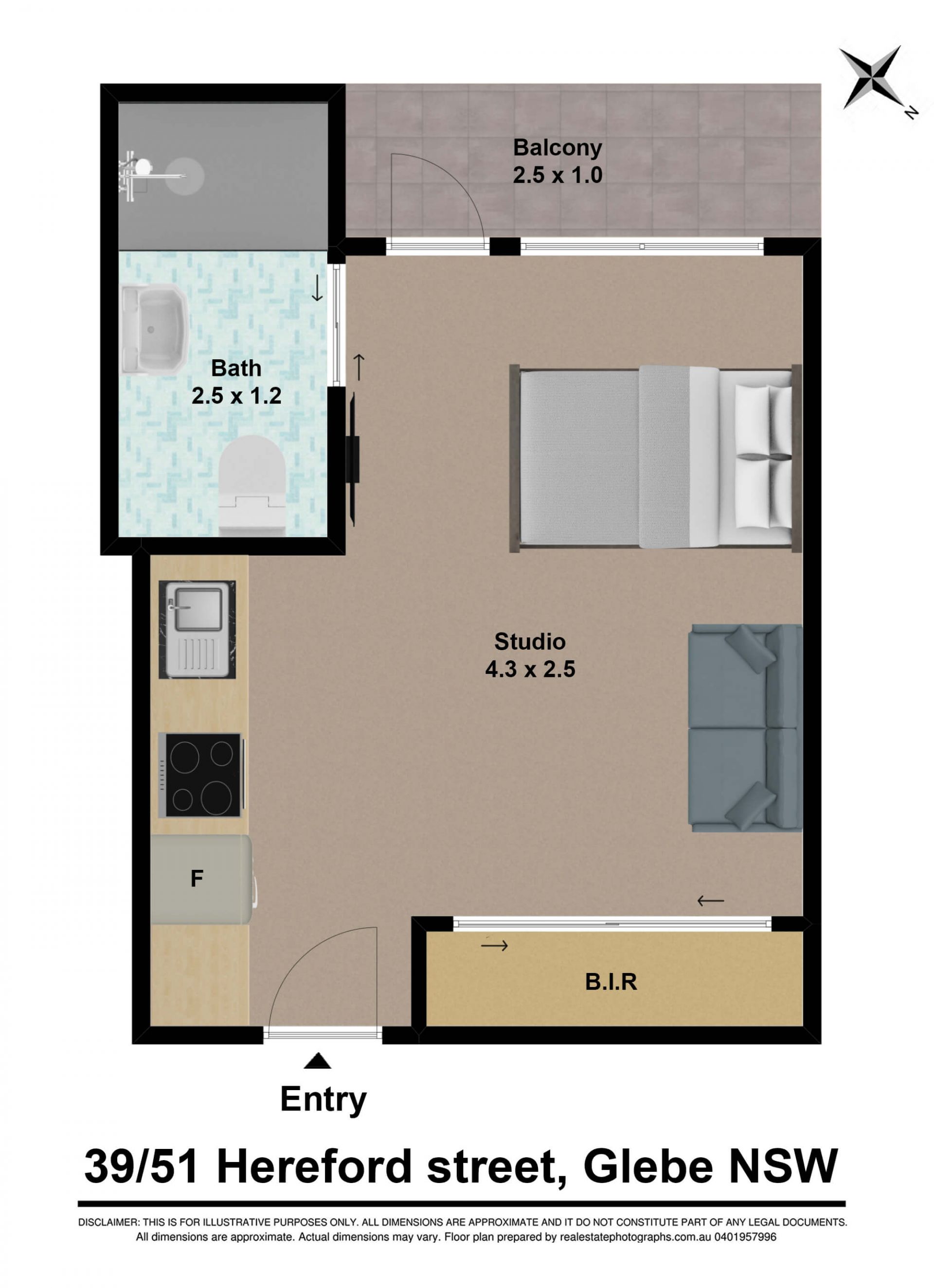 Resort style Studio apartment