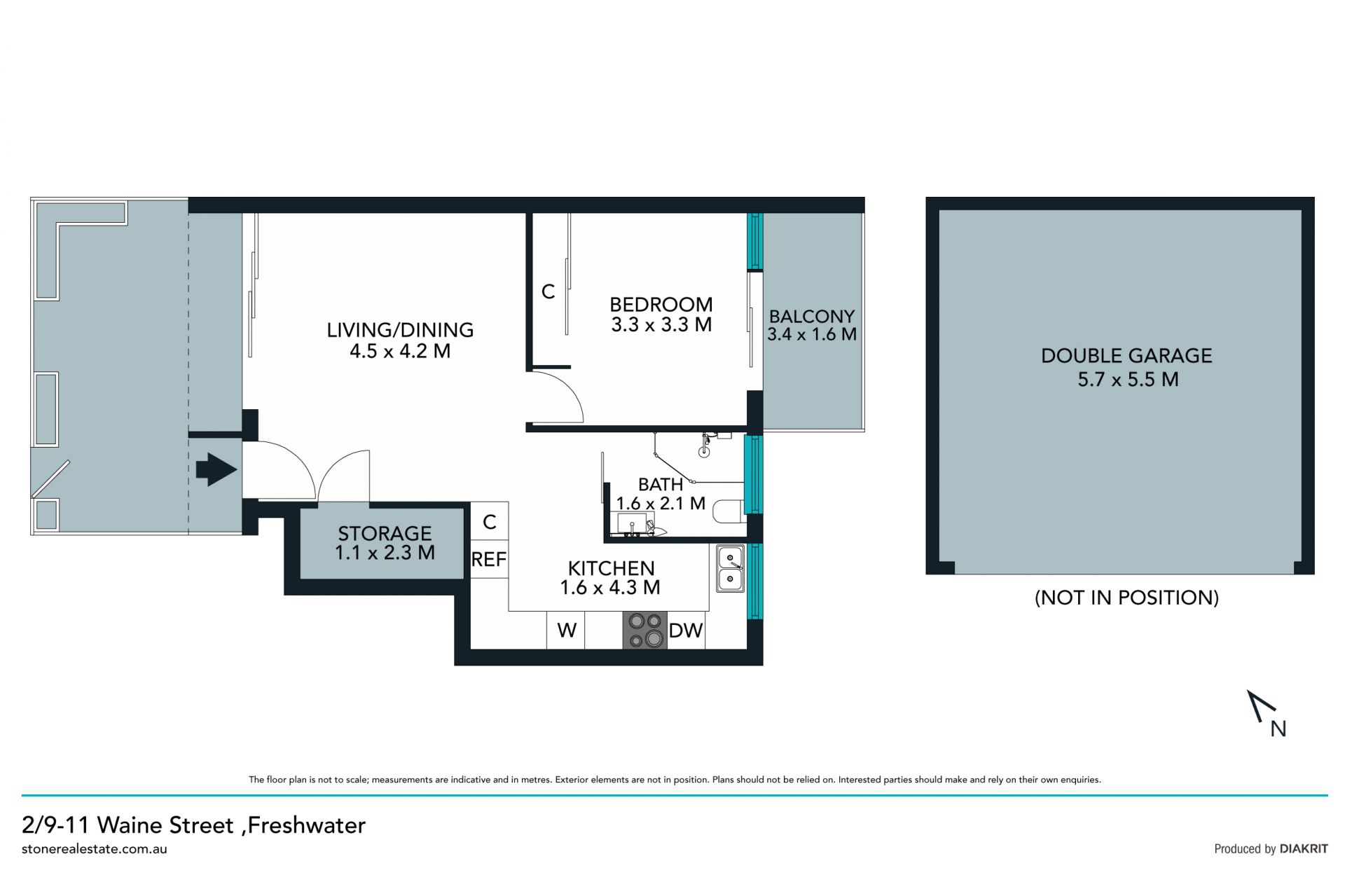 Spectacular one bedder with amazing alfresco spaces