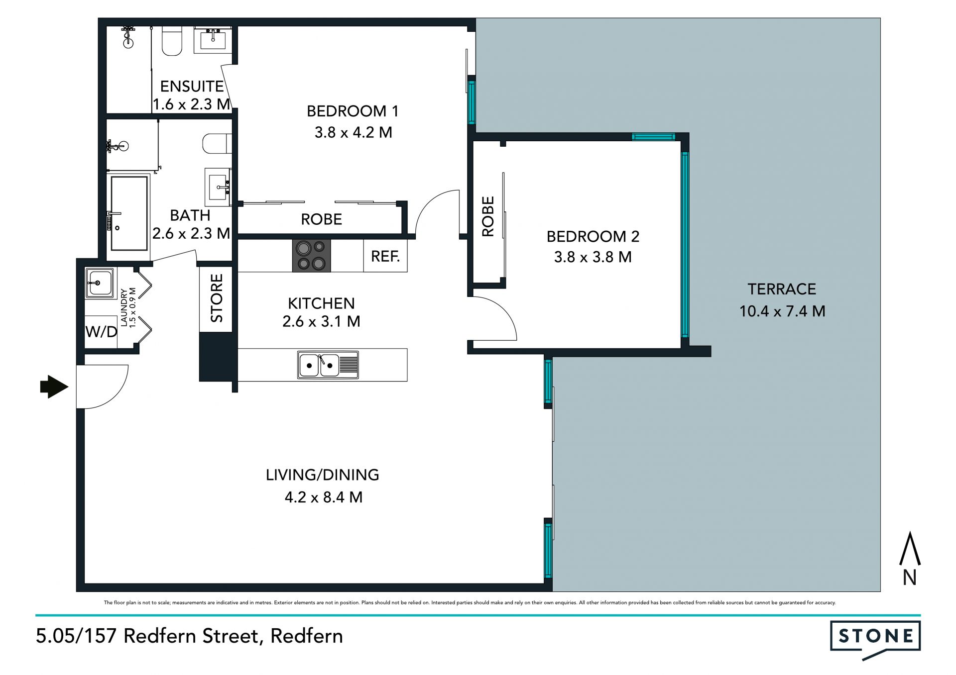 An outstanding 143 sqm entertaining apartment moments to the CBD