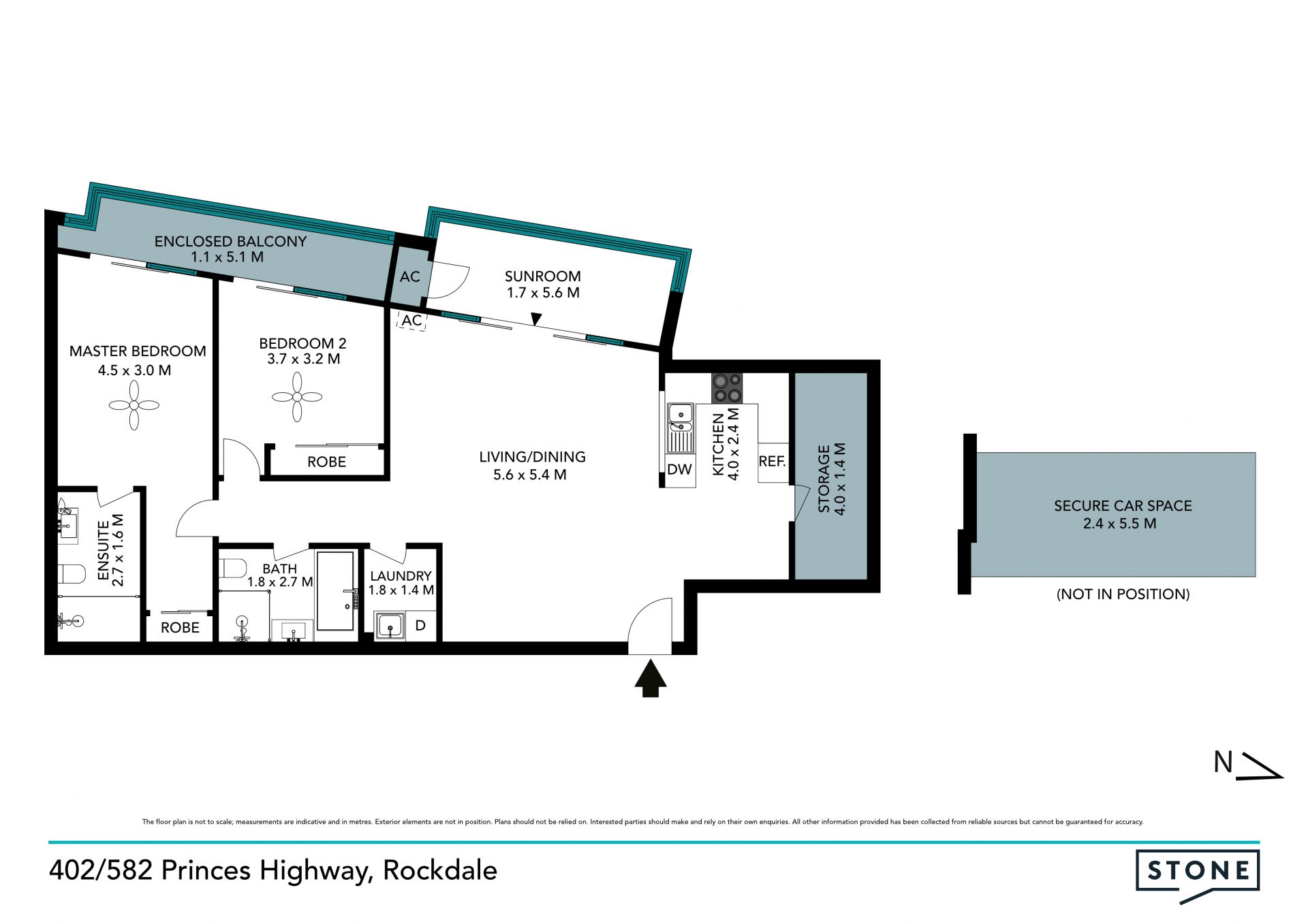 Space to spare in a central, modern unit