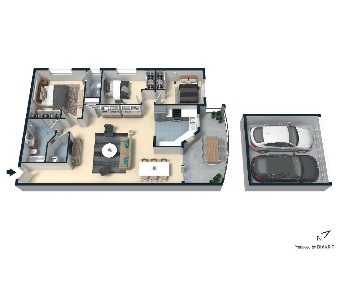 Spacious, ground floor corner unit is ideal for either a growing family