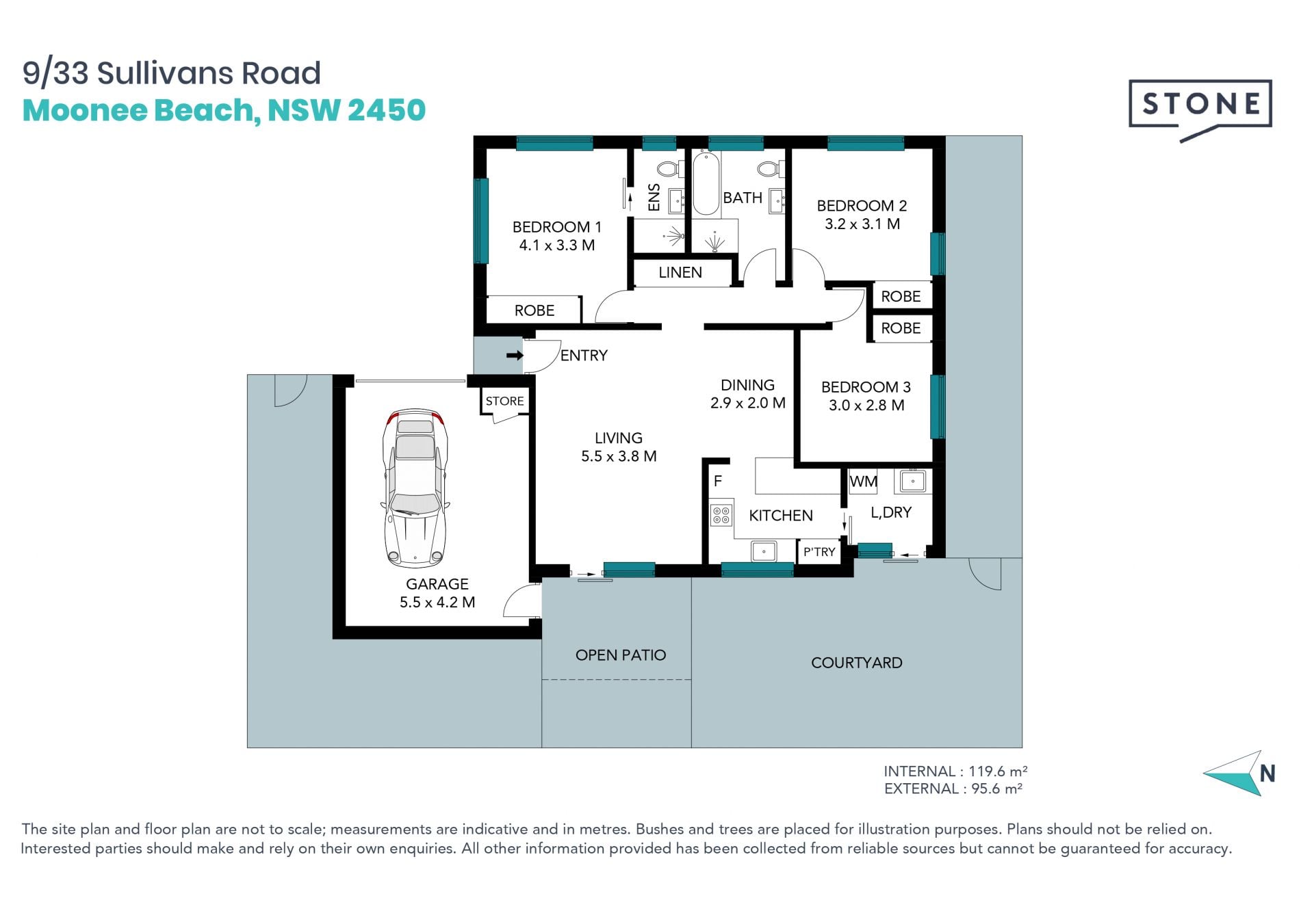 Spacious & Stylish Freestanding Villa – Prime Moonee Beach Living